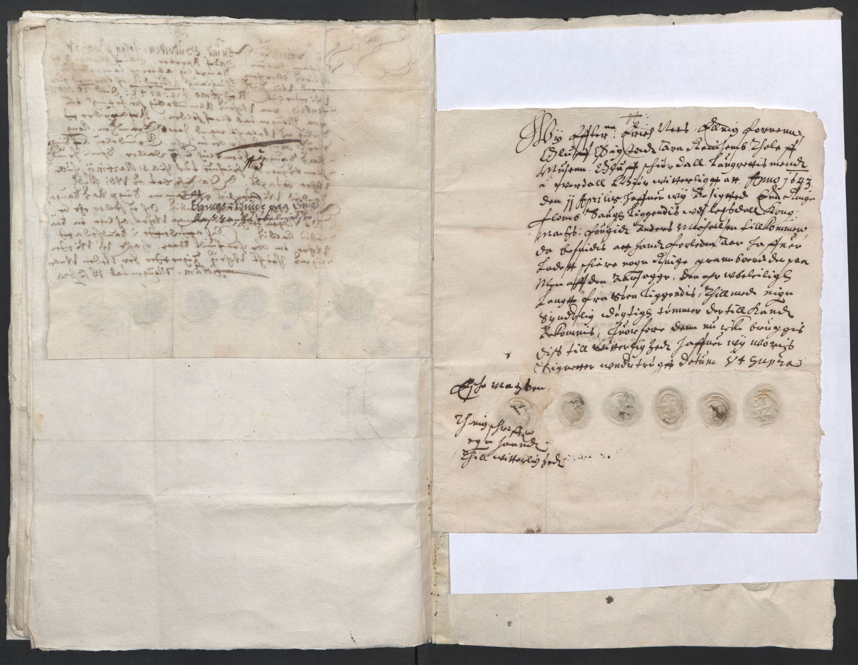 Rentekammeret inntil 1814, Reviderte regnskaper, Lensregnskaper, AV/RA-EA-5023/R/Rb/Rbw/L0073: Trondheim len, 1629-1643