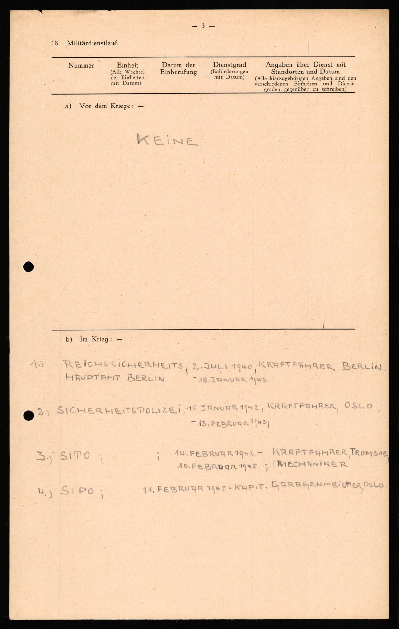 Forsvaret, Forsvarets overkommando II, AV/RA-RAFA-3915/D/Db/L0022: CI Questionaires. Tyske okkupasjonsstyrker i Norge. Tyskere., 1945-1946, p. 430