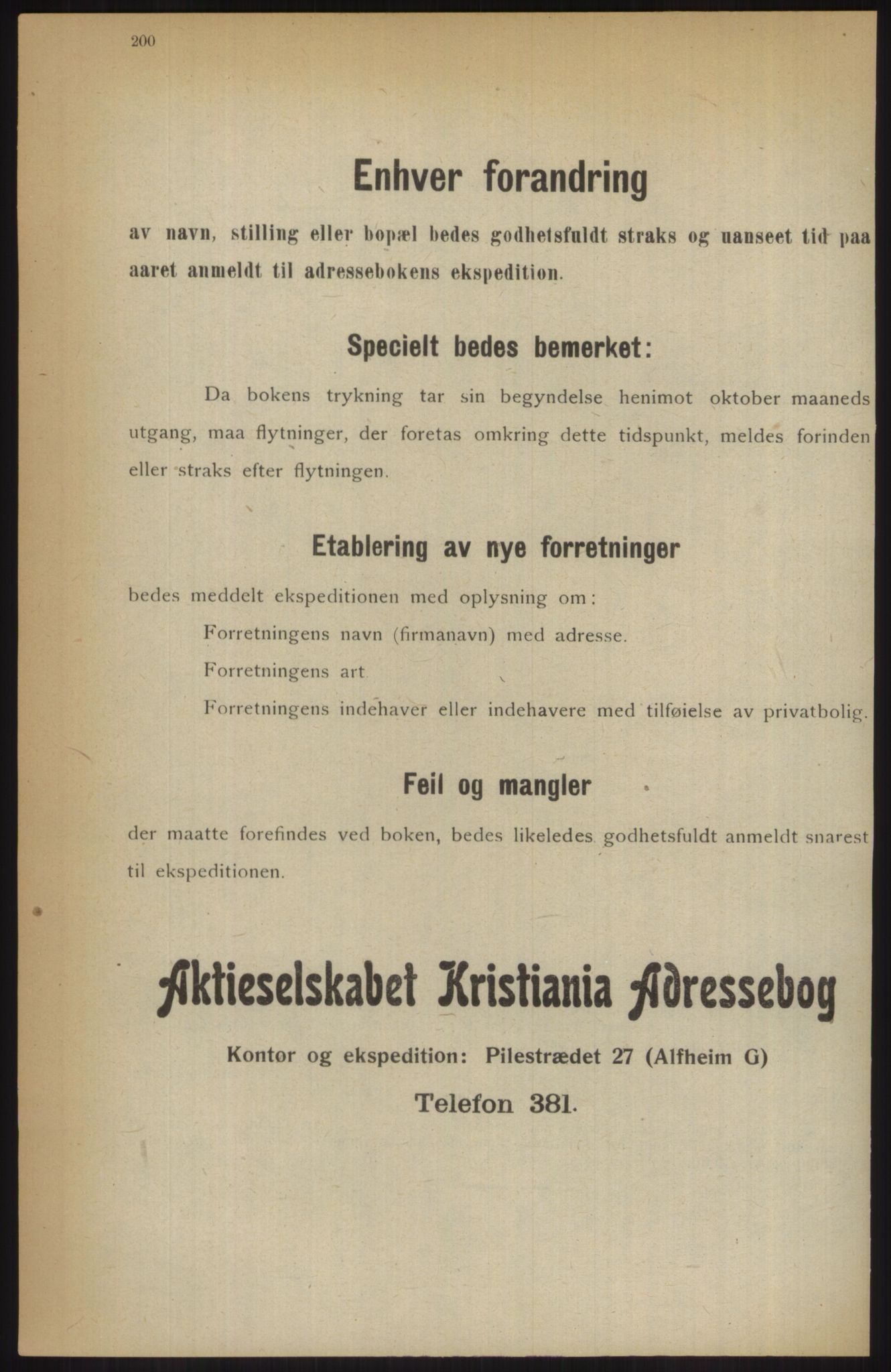 Kristiania/Oslo adressebok, PUBL/-, 1914, p. 200