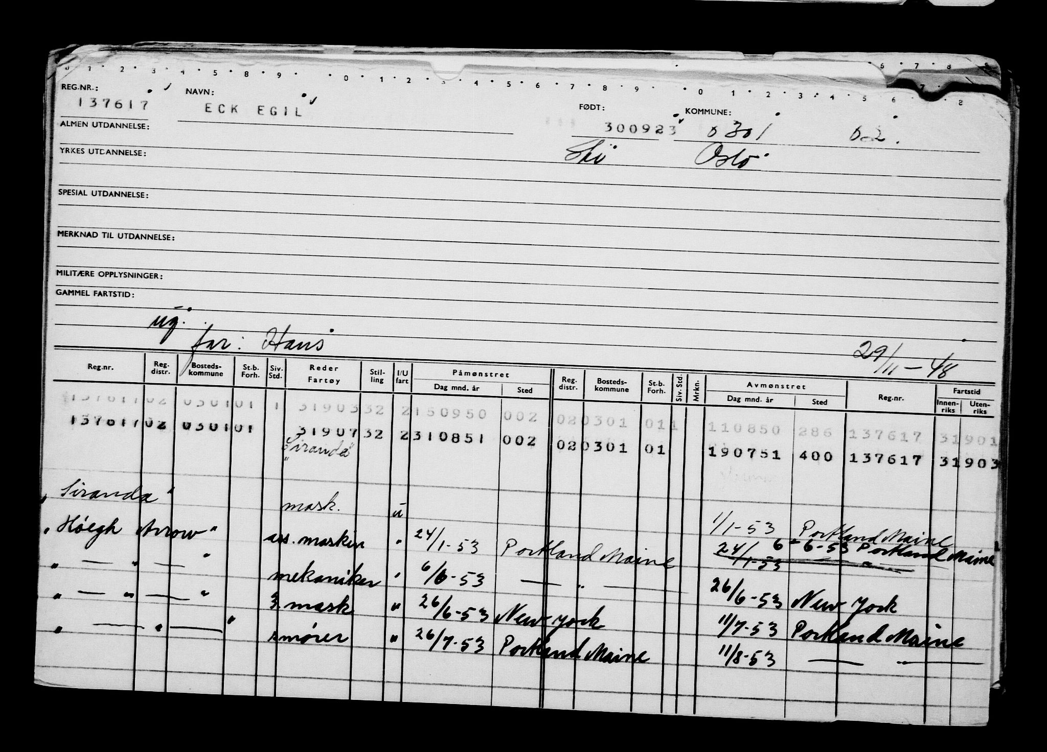 Direktoratet for sjømenn, AV/RA-S-3545/G/Gb/L0223: Hovedkort, 1923, p. 470