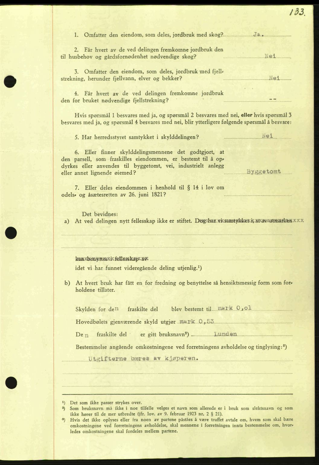 Nordmøre sorenskriveri, SAT/A-4132/1/2/2Ca: Mortgage book no. A96, 1943-1944, Diary no: : 2098/1943