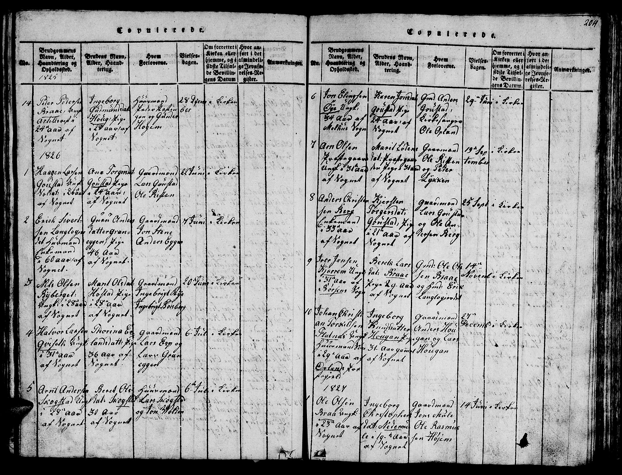 Ministerialprotokoller, klokkerbøker og fødselsregistre - Sør-Trøndelag, SAT/A-1456/612/L0385: Parish register (copy) no. 612C01, 1816-1845, p. 204