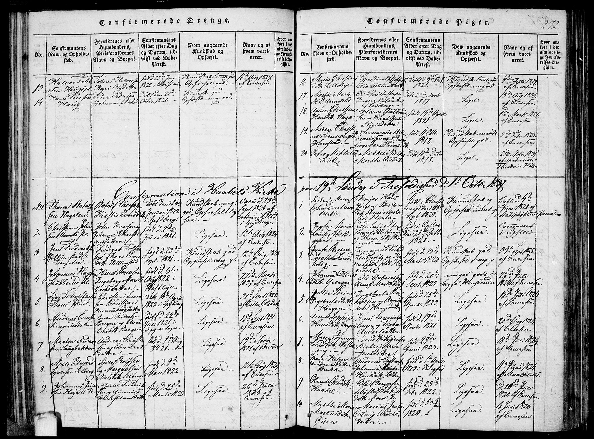 Hobøl prestekontor Kirkebøker, SAO/A-2002/F/Fa/L0002: Parish register (official) no. I 2, 1814-1841, p. 272