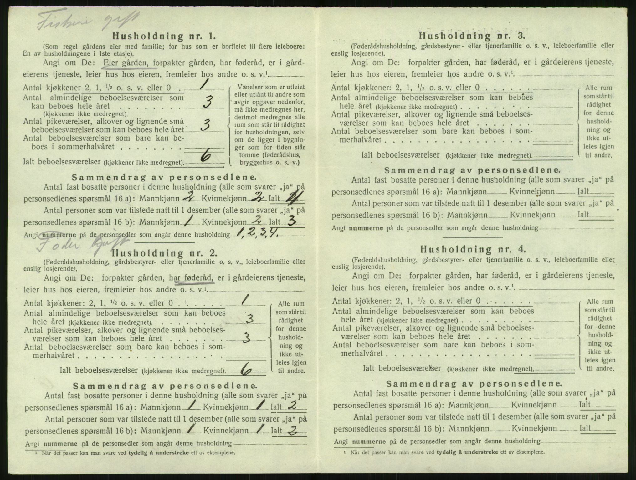 SAT, 1920 census for Borge, 1920, p. 1336