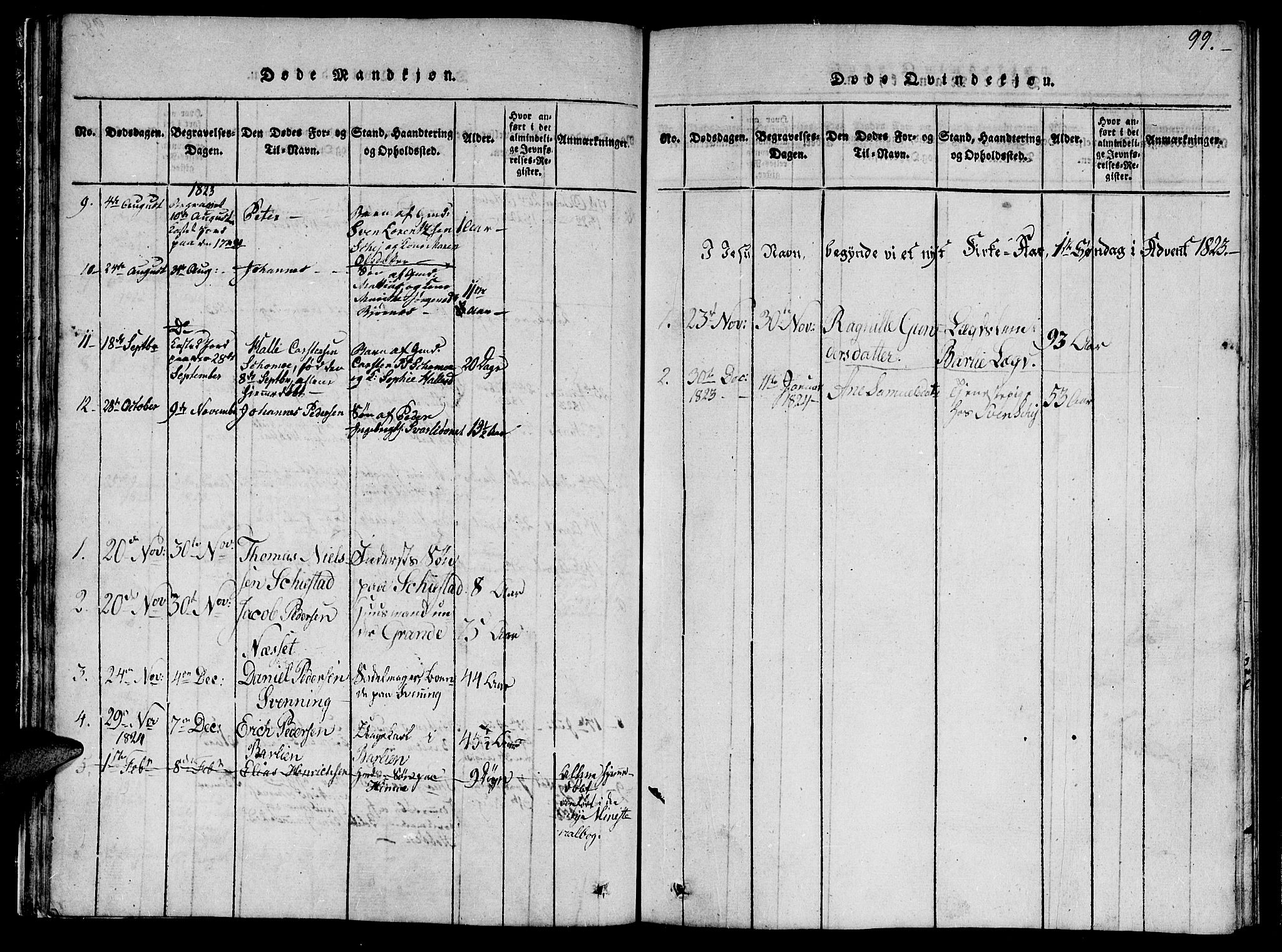 Ministerialprotokoller, klokkerbøker og fødselsregistre - Nord-Trøndelag, AV/SAT-A-1458/764/L0559: Parish register (copy) no. 764C01, 1816-1824, p. 99