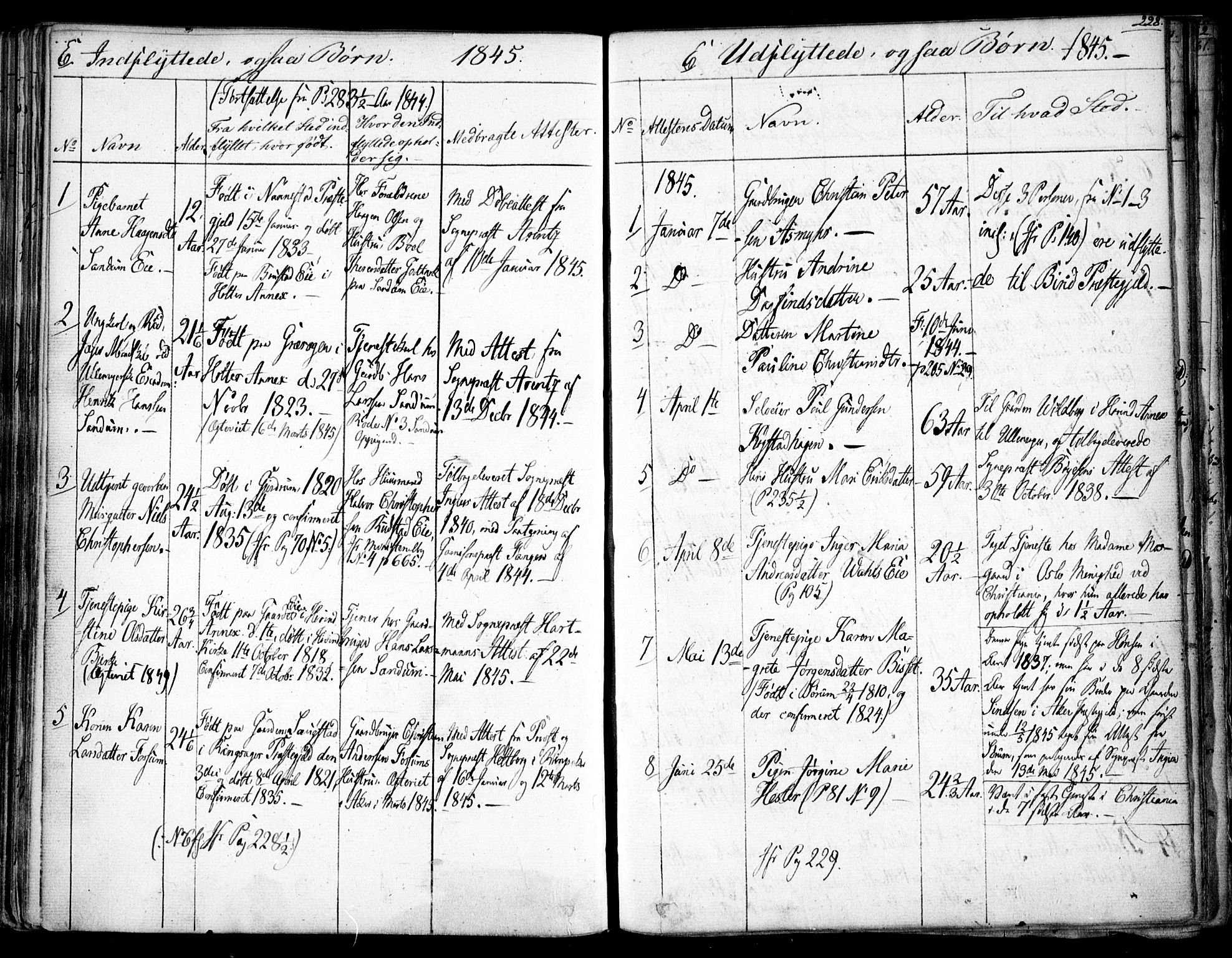Gjerdrum prestekontor Kirkebøker, SAO/A-10412b/F/Fa/L0005: Parish register (official) no. I 5, 1835-1845, p. 228