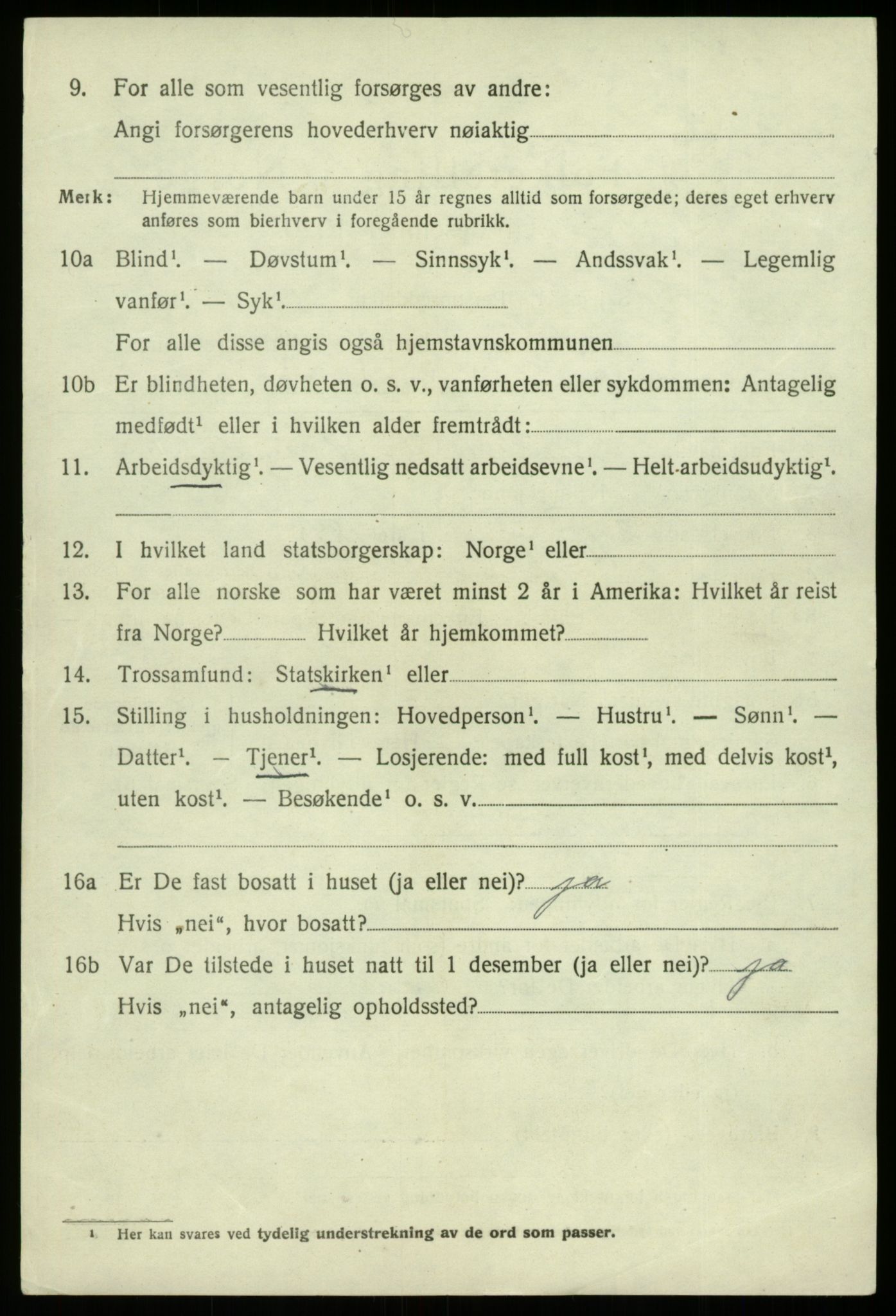 SAB, 1920 census for Fusa, 1920, p. 1906