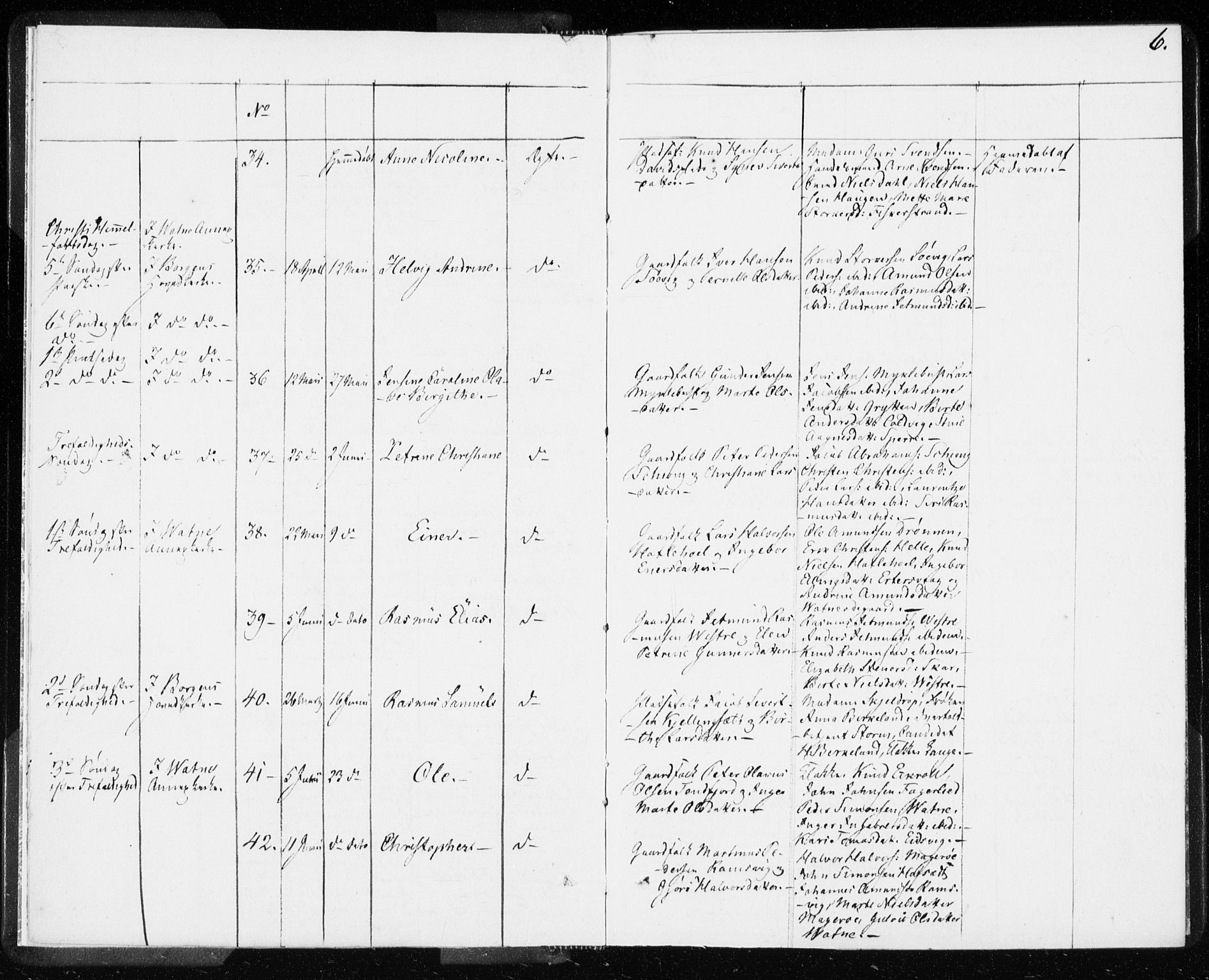 Ministerialprotokoller, klokkerbøker og fødselsregistre - Møre og Romsdal, AV/SAT-A-1454/528/L0414: Curate's parish register no. 528B02, 1833-1844, p. 6