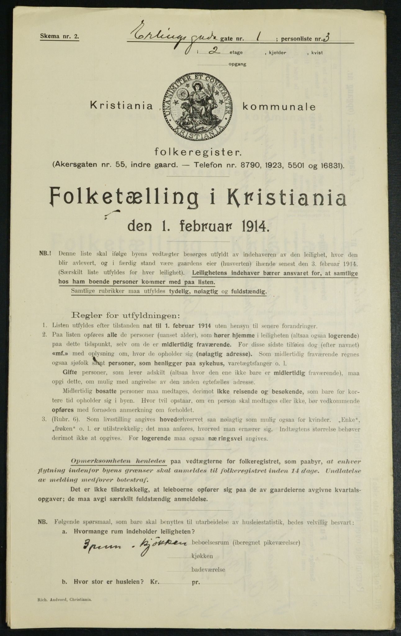 OBA, Municipal Census 1914 for Kristiania, 1914, p. 22137