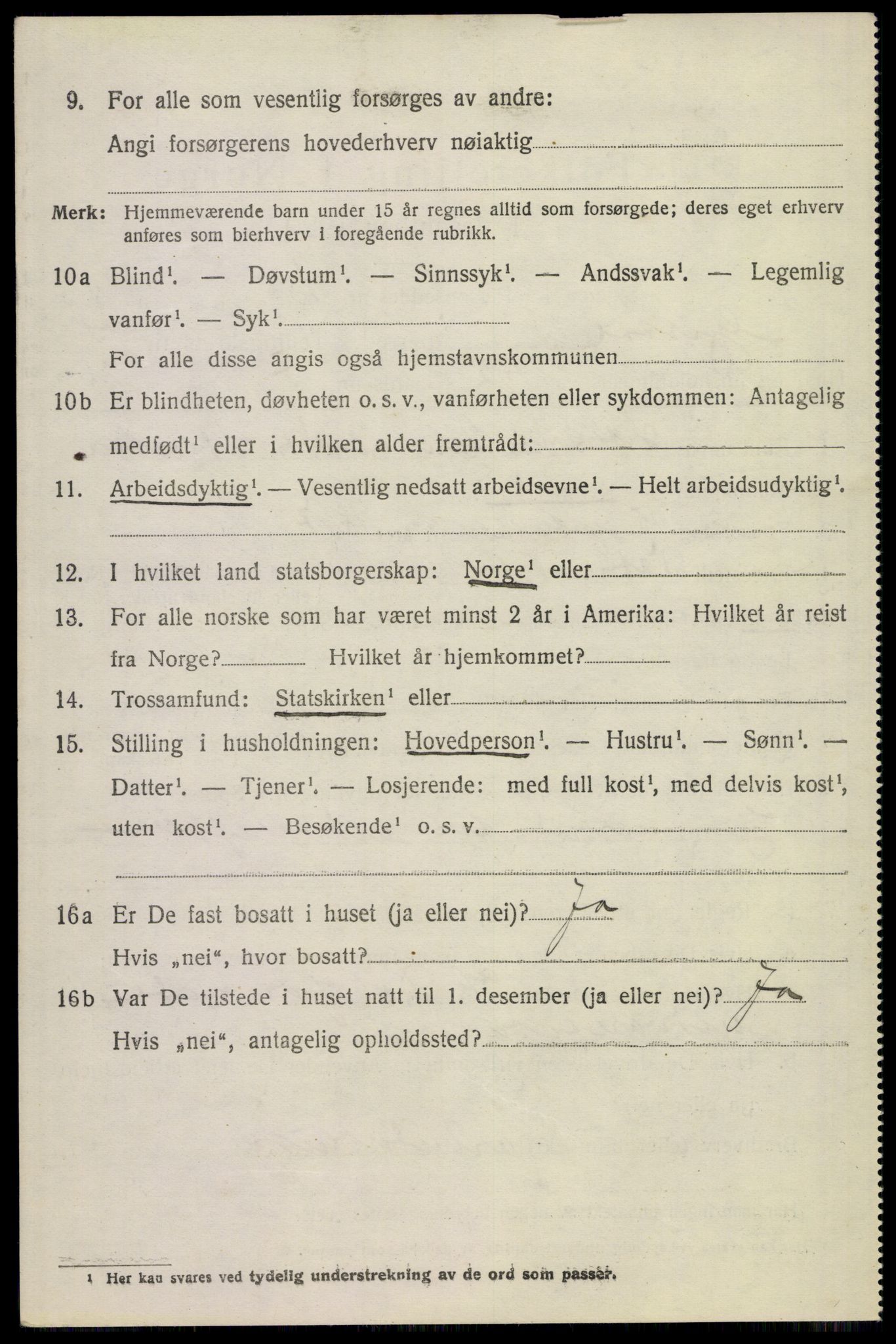 SAST, 1920 census for Gjesdal, 1920, p. 3099