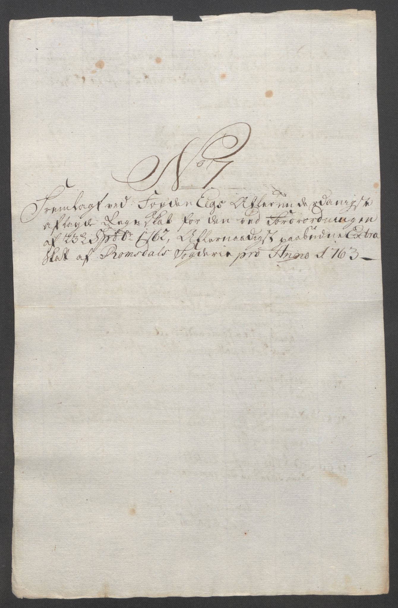 Rentekammeret inntil 1814, Reviderte regnskaper, Fogderegnskap, AV/RA-EA-4092/R55/L3730: Ekstraskatten Romsdal, 1762-1763, p. 376