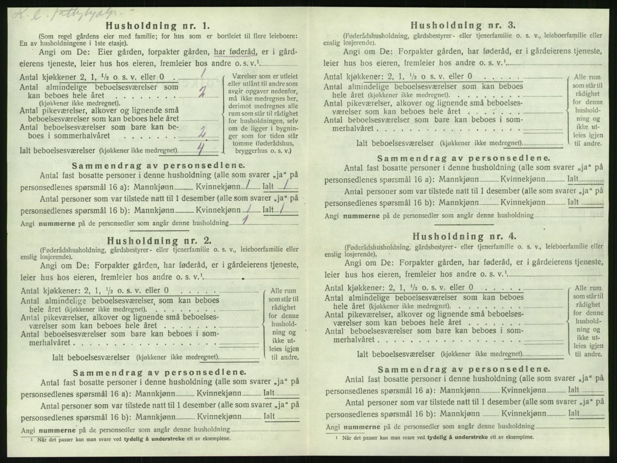 SAT, 1920 census for Hemnes, 1920, p. 1279