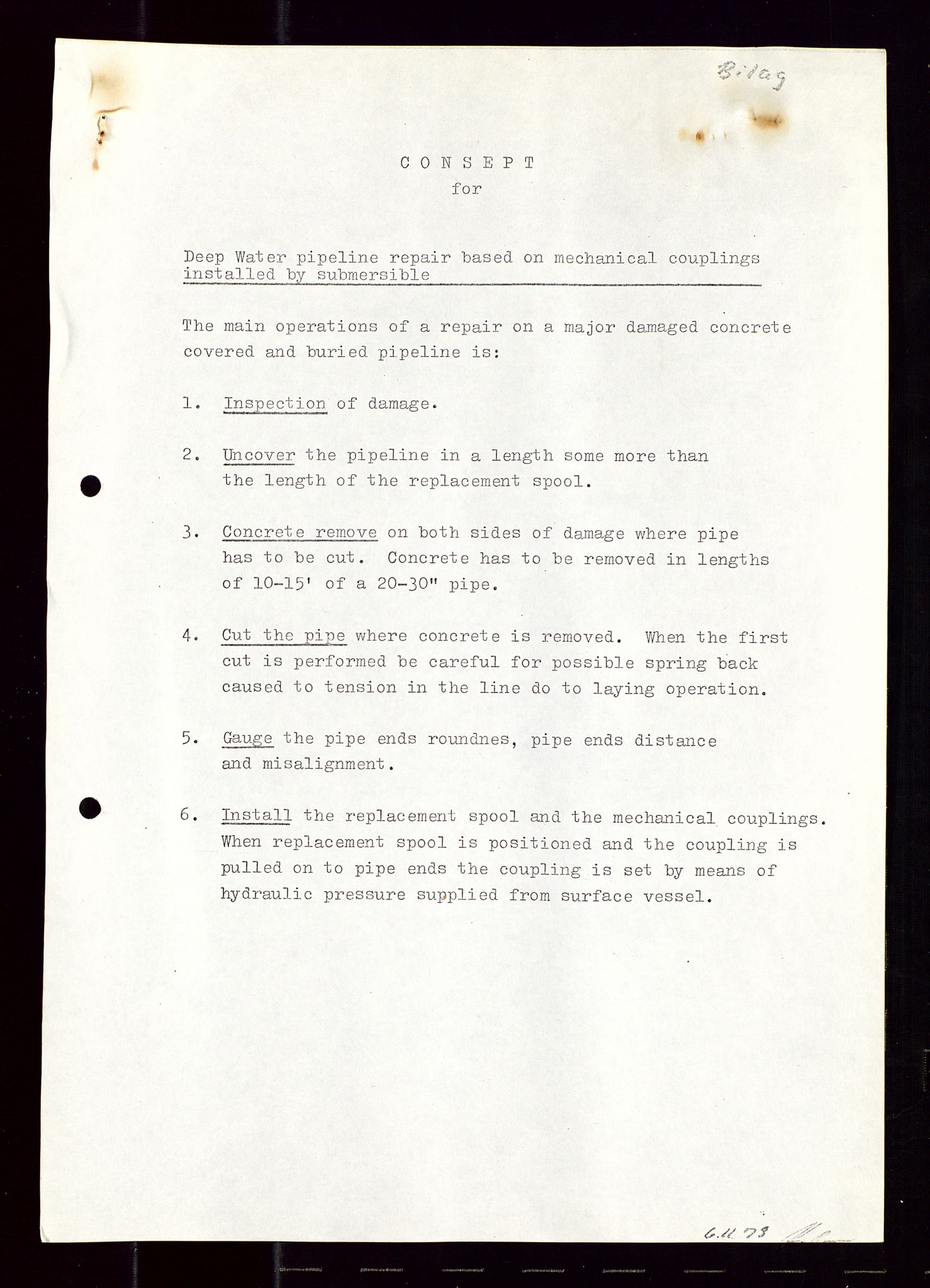 Industridepartementet, Oljekontoret, AV/SAST-A-101348/Di/L0001: DWP, møter juni - november, komiteemøter nr. 19 - 26, 1973-1974, p. 402