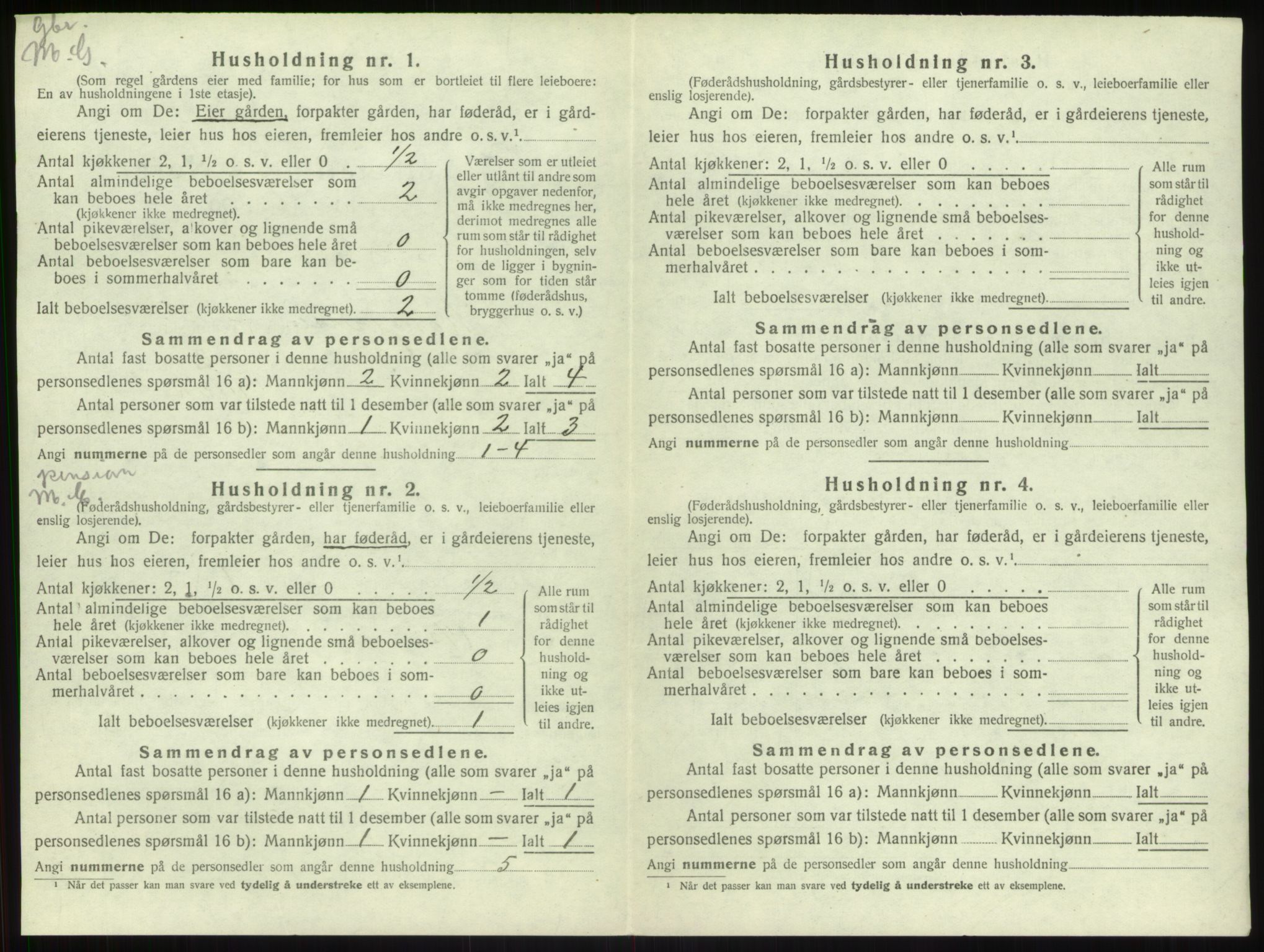 SAB, 1920 census for Leikanger, 1920, p. 568