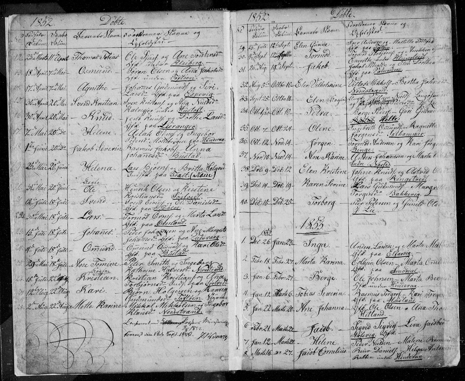 Nedstrand sokneprestkontor, SAST/A-101841/01/V: Parish register (copy) no. B 3, 1848-1933, p. 5