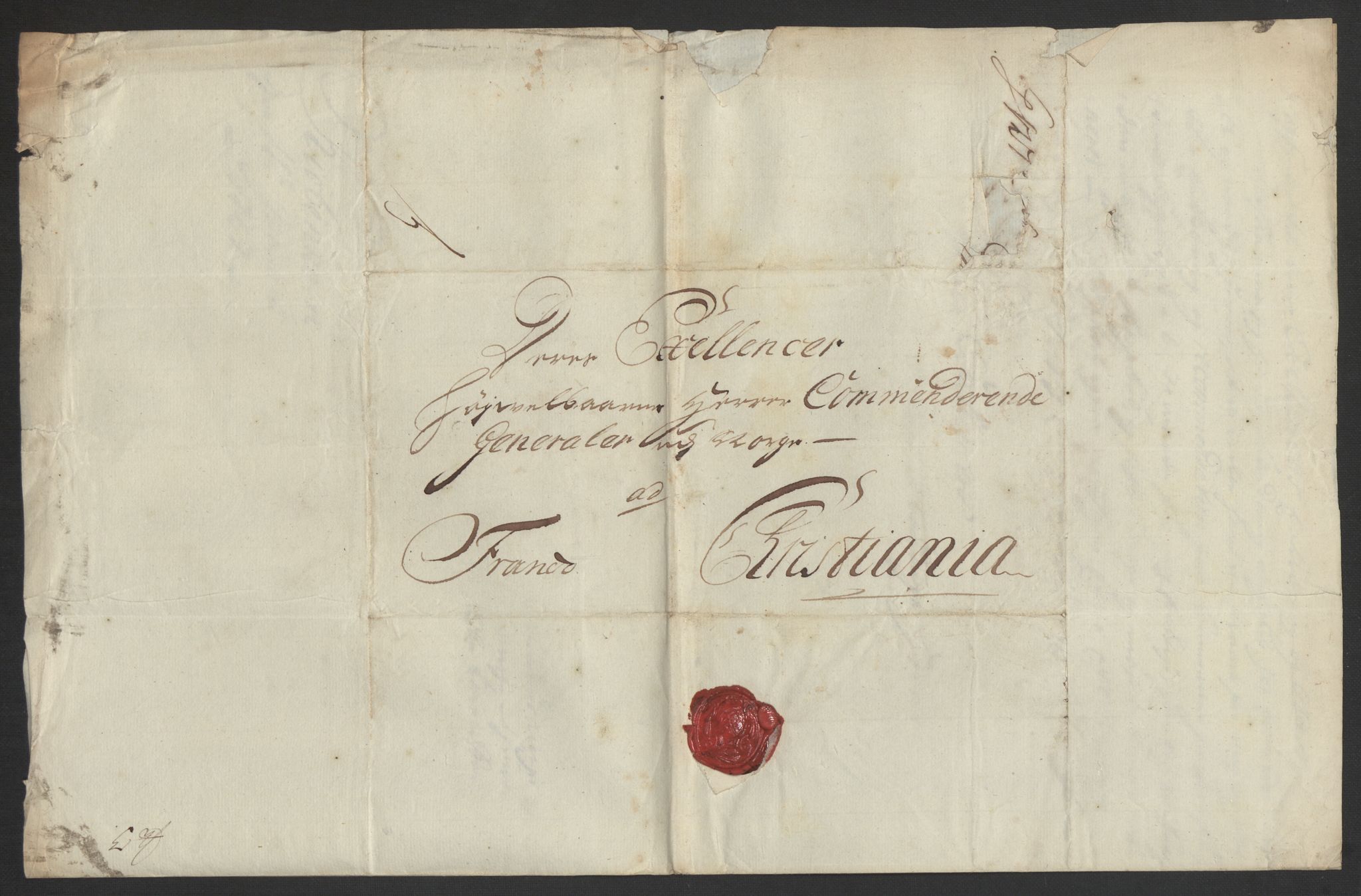 Kommanderende general (KG I) med Det norske krigsdirektorium, AV/RA-EA-5419/D/L0153: Fredriksten festning: Brev, inventarfortegnelser og regnskapsekstrakter, 1724-1729, p. 418