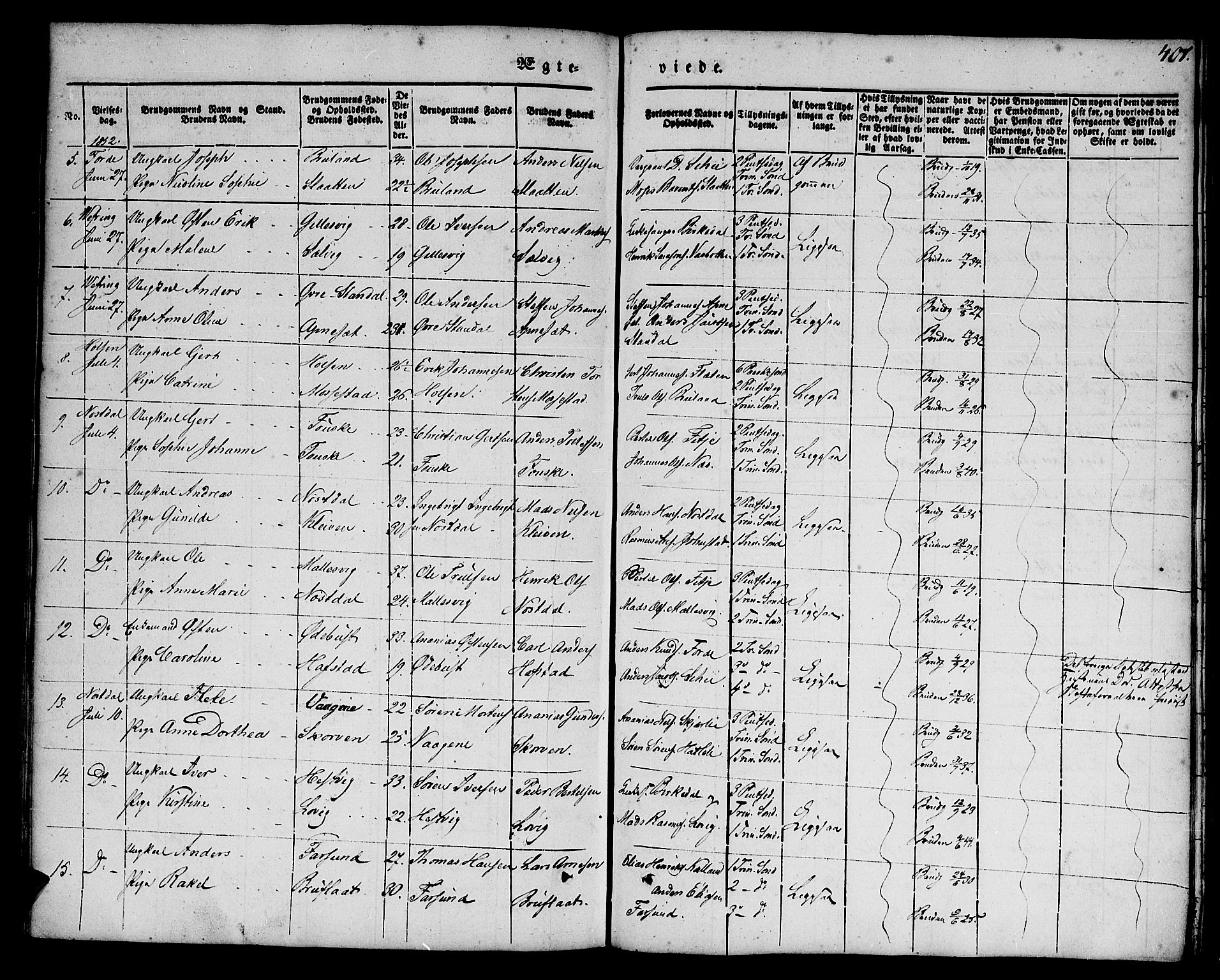 Førde sokneprestembete, SAB/A-79901/H/Haa/Haaa/L0007: Parish register (official) no. A 7, 1843-1860, p. 407