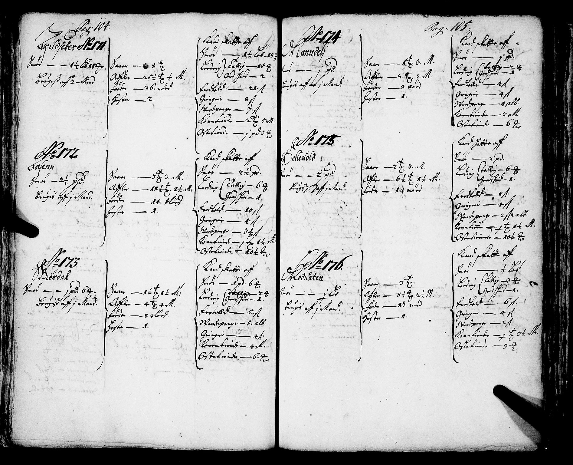 Rentekammeret inntil 1814, Realistisk ordnet avdeling, AV/RA-EA-4070/N/Nb/Nba/L0043: Sunnfjord fogderi, 1667, p. 104-105