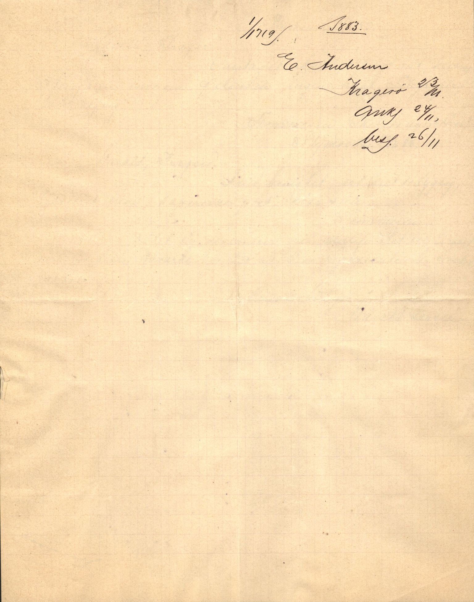 Pa 63 - Østlandske skibsassuranceforening, VEMU/A-1079/G/Ga/L0016/0008: Havaridokumenter / Ariel, Arica, Rolf, Activ, Herman Lehmkuhl, 1883, p. 4
