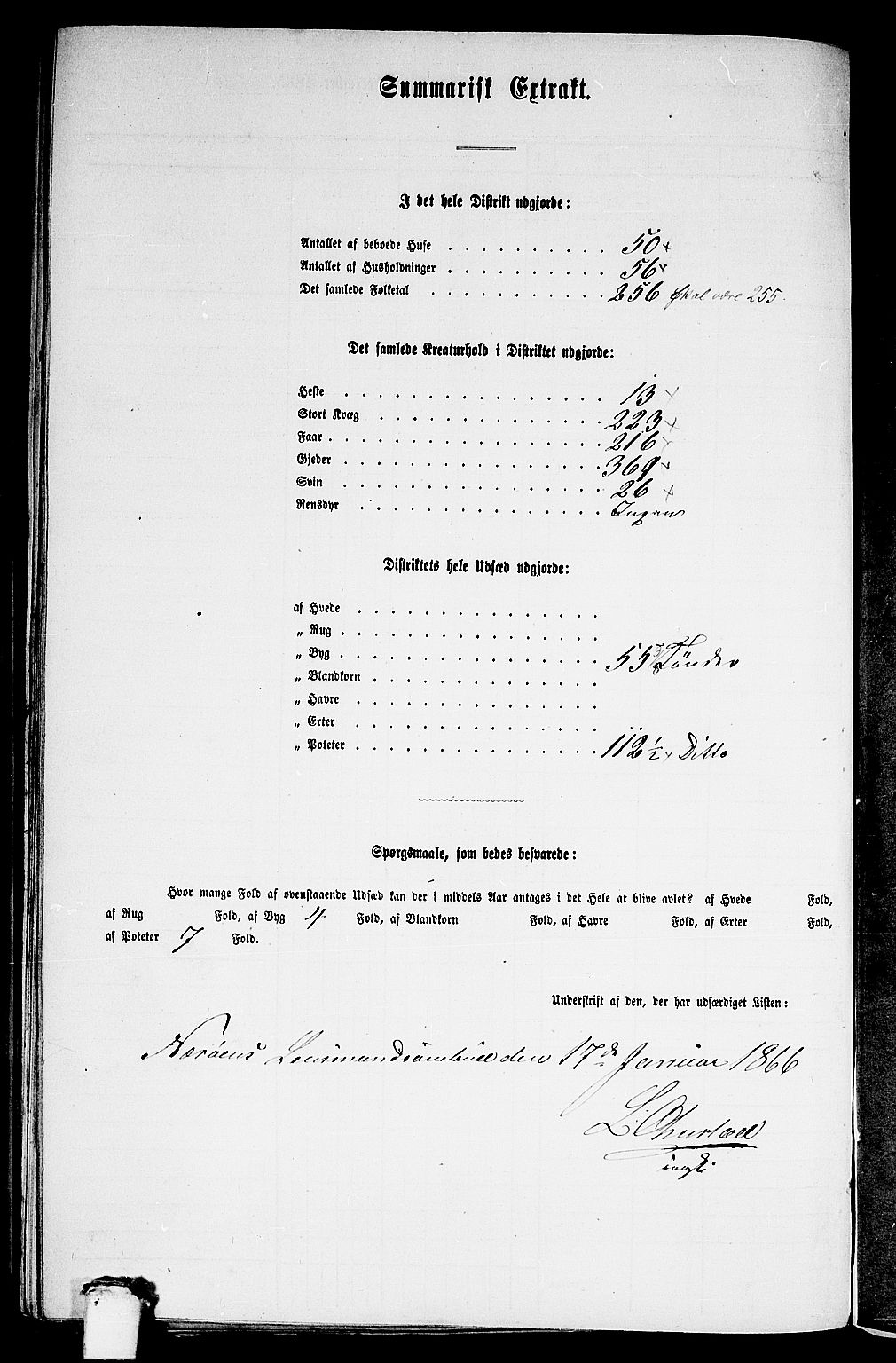 RA, 1865 census for Aurland, 1865, p. 93