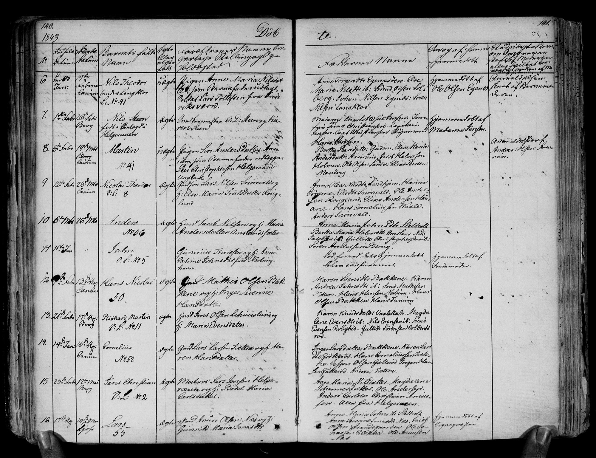 Brunlanes kirkebøker, AV/SAKO-A-342/F/Fa/L0003: Parish register (official) no. I 3, 1834-1845, p. 140-141