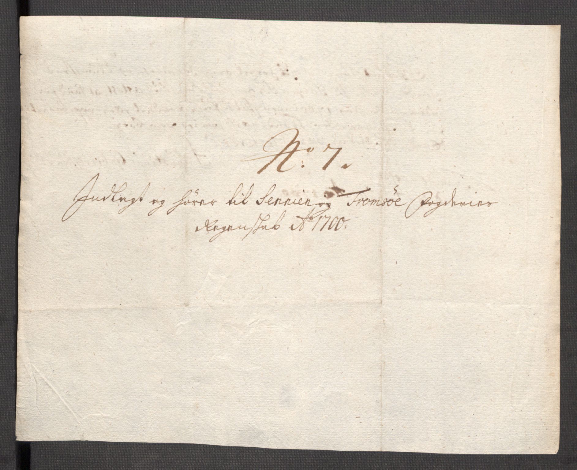 Rentekammeret inntil 1814, Reviderte regnskaper, Fogderegnskap, AV/RA-EA-4092/R68/L4755: Fogderegnskap Senja og Troms, 1700-1704, p. 71