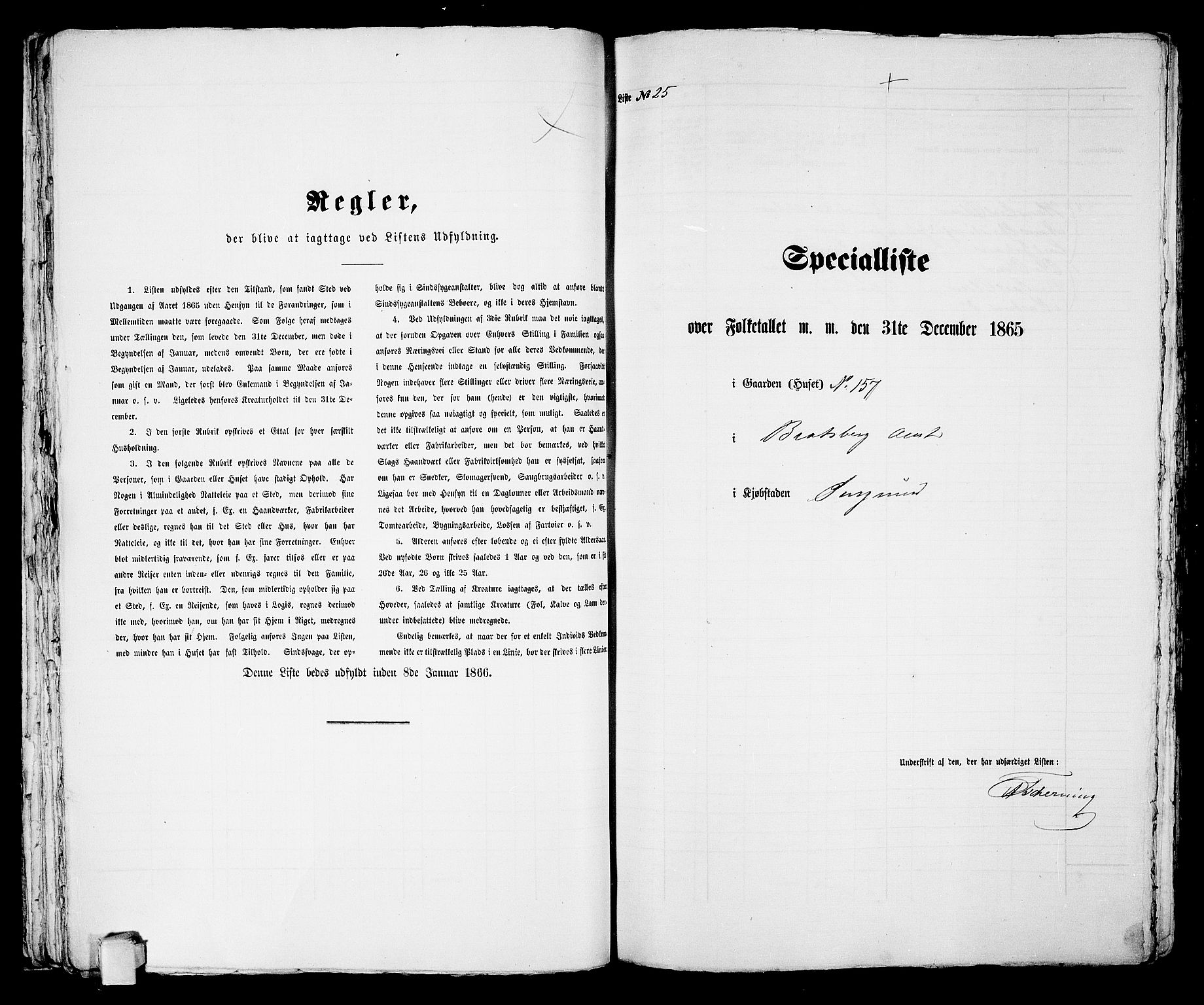 RA, 1865 census for Porsgrunn, 1865, p. 58