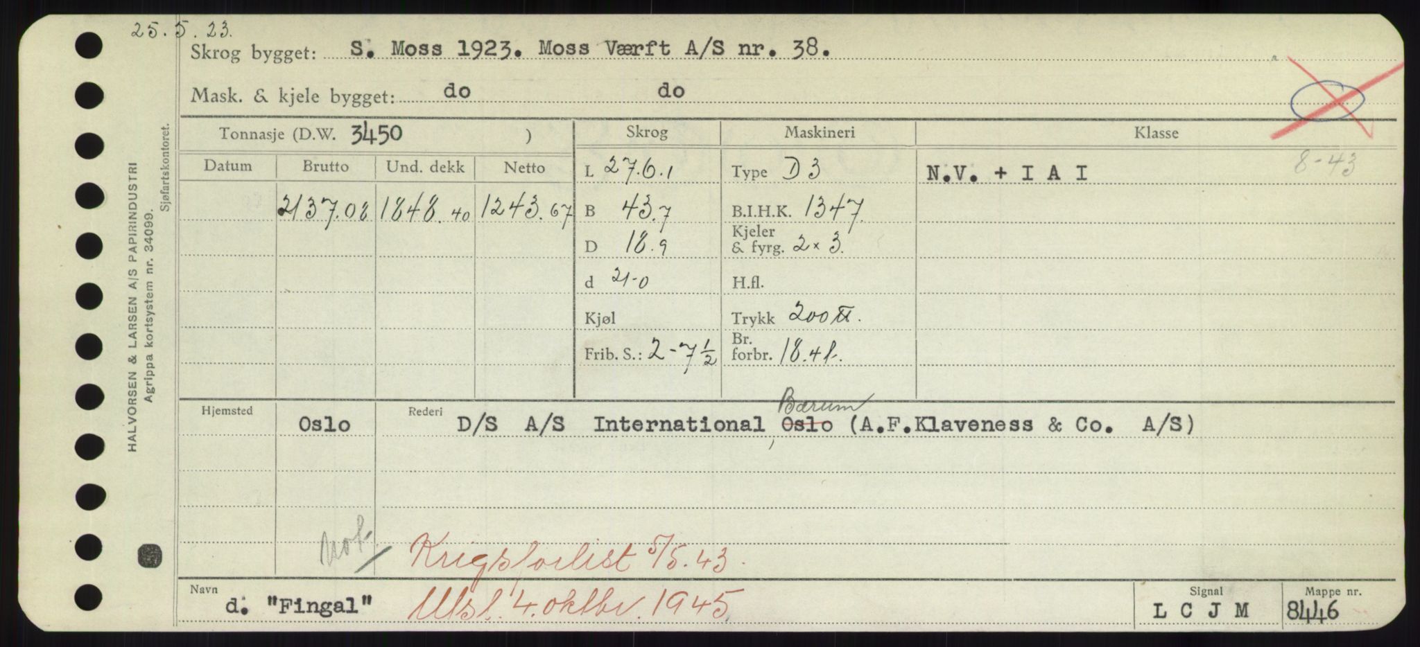 Sjøfartsdirektoratet med forløpere, Skipsmålingen, AV/RA-S-1627/H/Hd/L0010: Fartøy, F-Fjø, p. 481