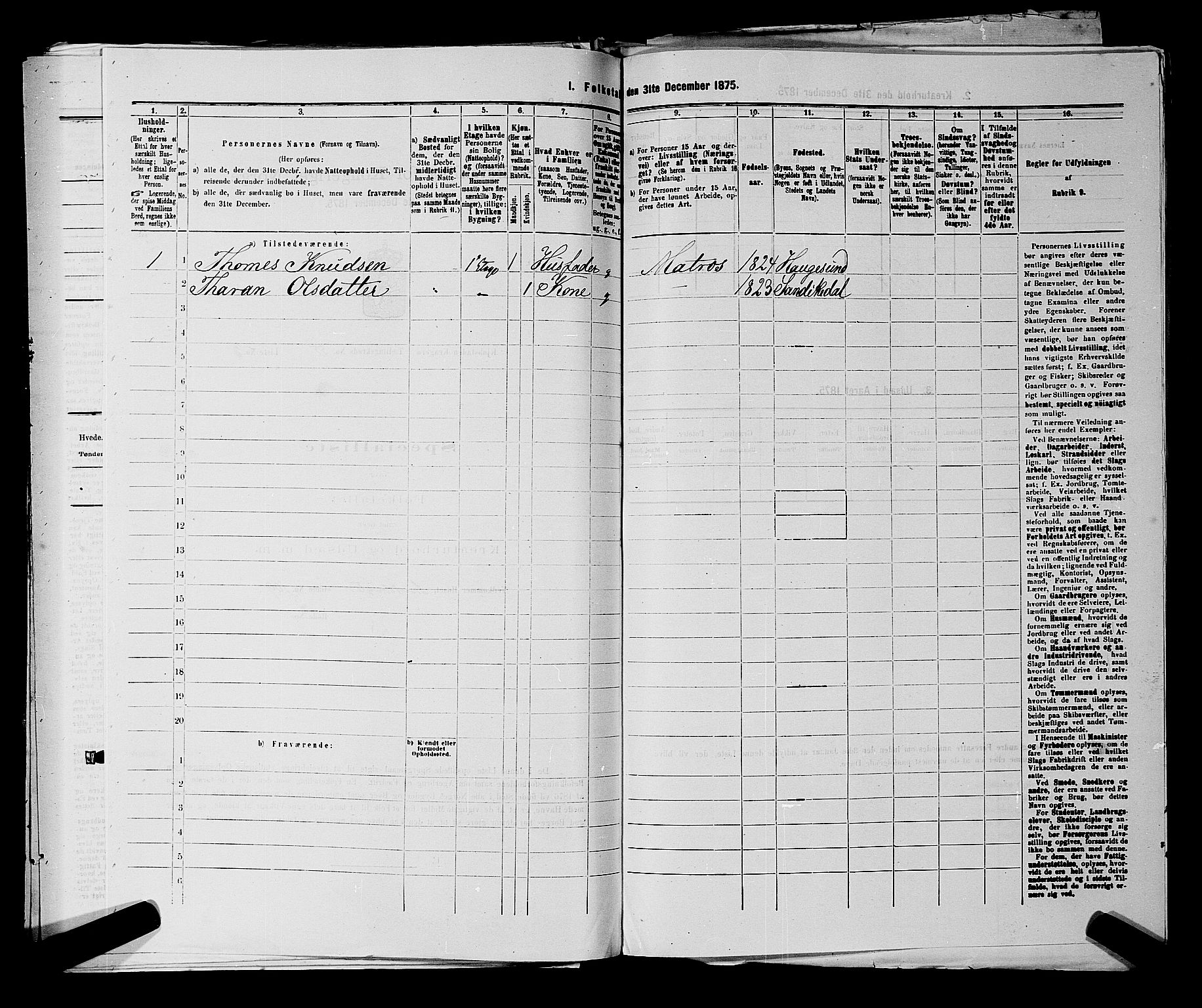 SAKO, 1875 census for 0801P Kragerø, 1875, p. 1214