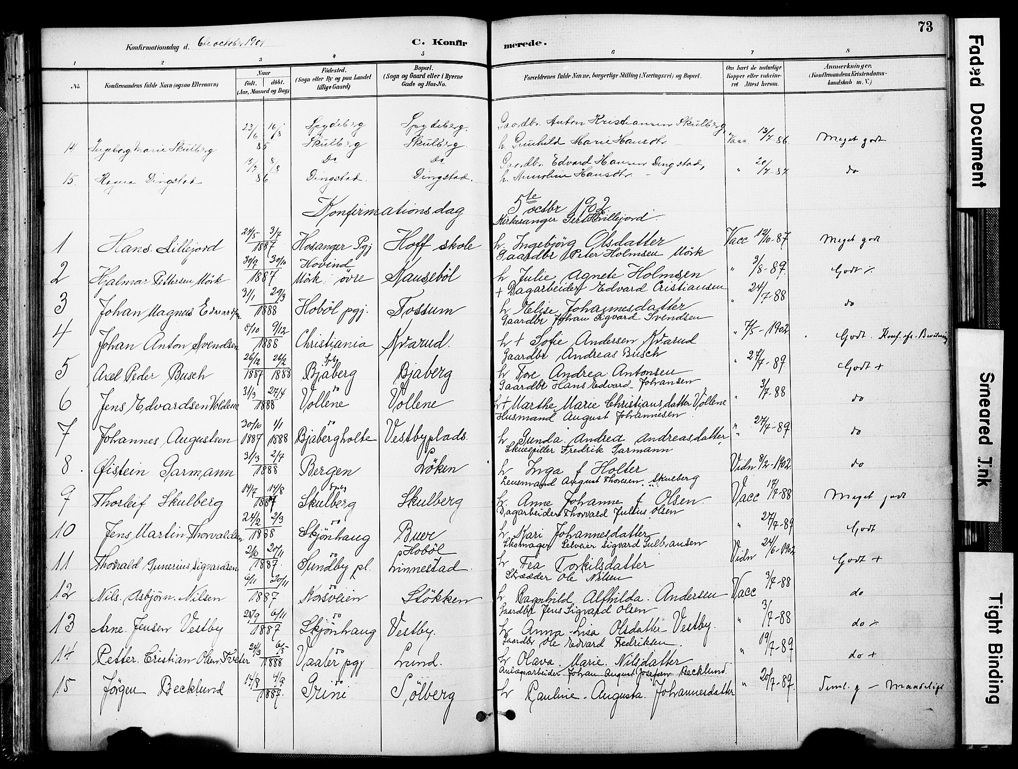 Spydeberg prestekontor Kirkebøker, AV/SAO-A-10924/F/Fa/L0008: Parish register (official) no. I 8, 1886-1900, p. 73