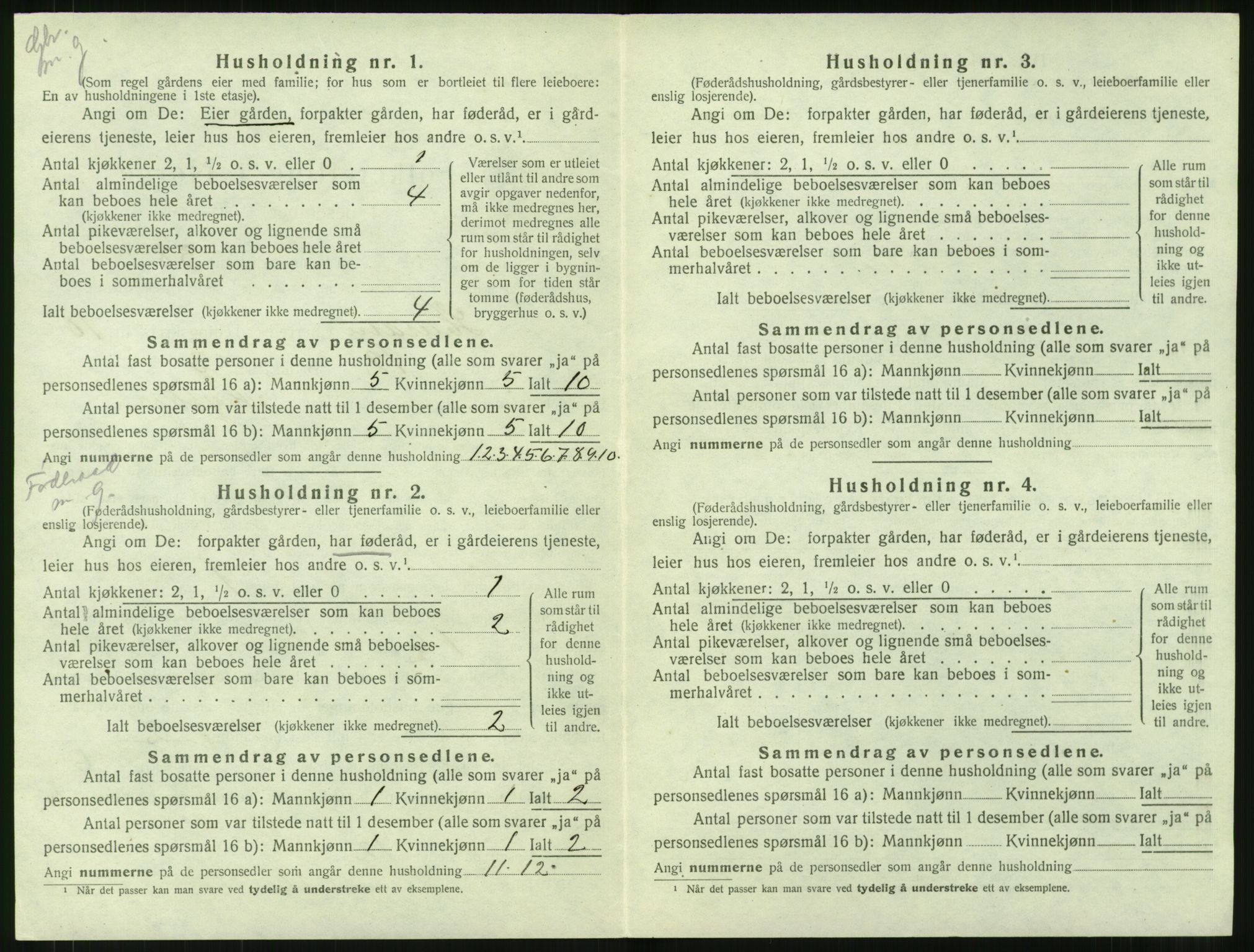 SAT, 1920 census for Haram, 1920, p. 748