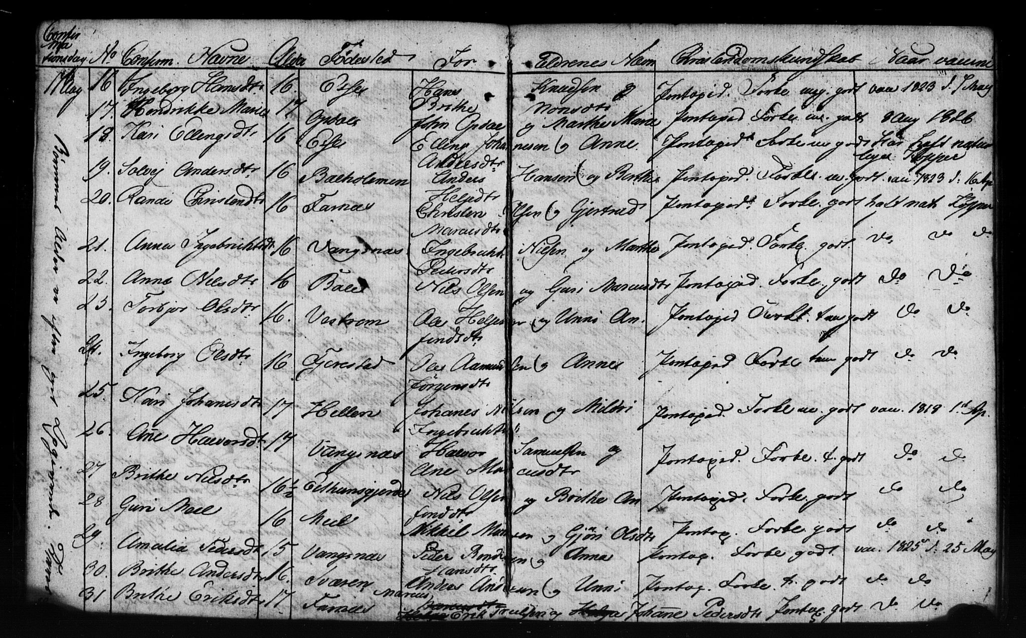 Leikanger sokneprestembete, AV/SAB-A-81001: Curate's parish register no. A 1A, 1833-1838, p. 80-81