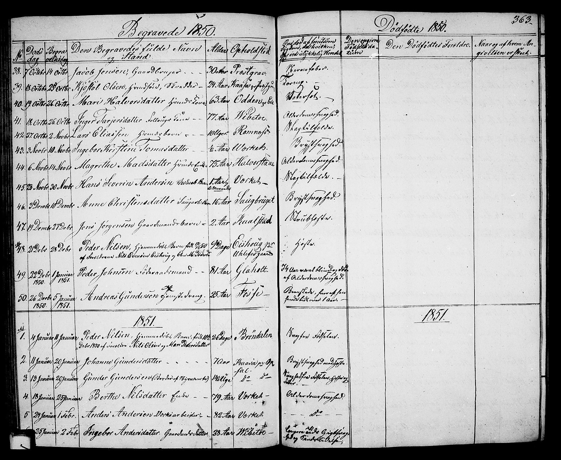 Holla kirkebøker, SAKO/A-272/G/Ga/L0003: Parish register (copy) no. I 3, 1849-1866, p. 363