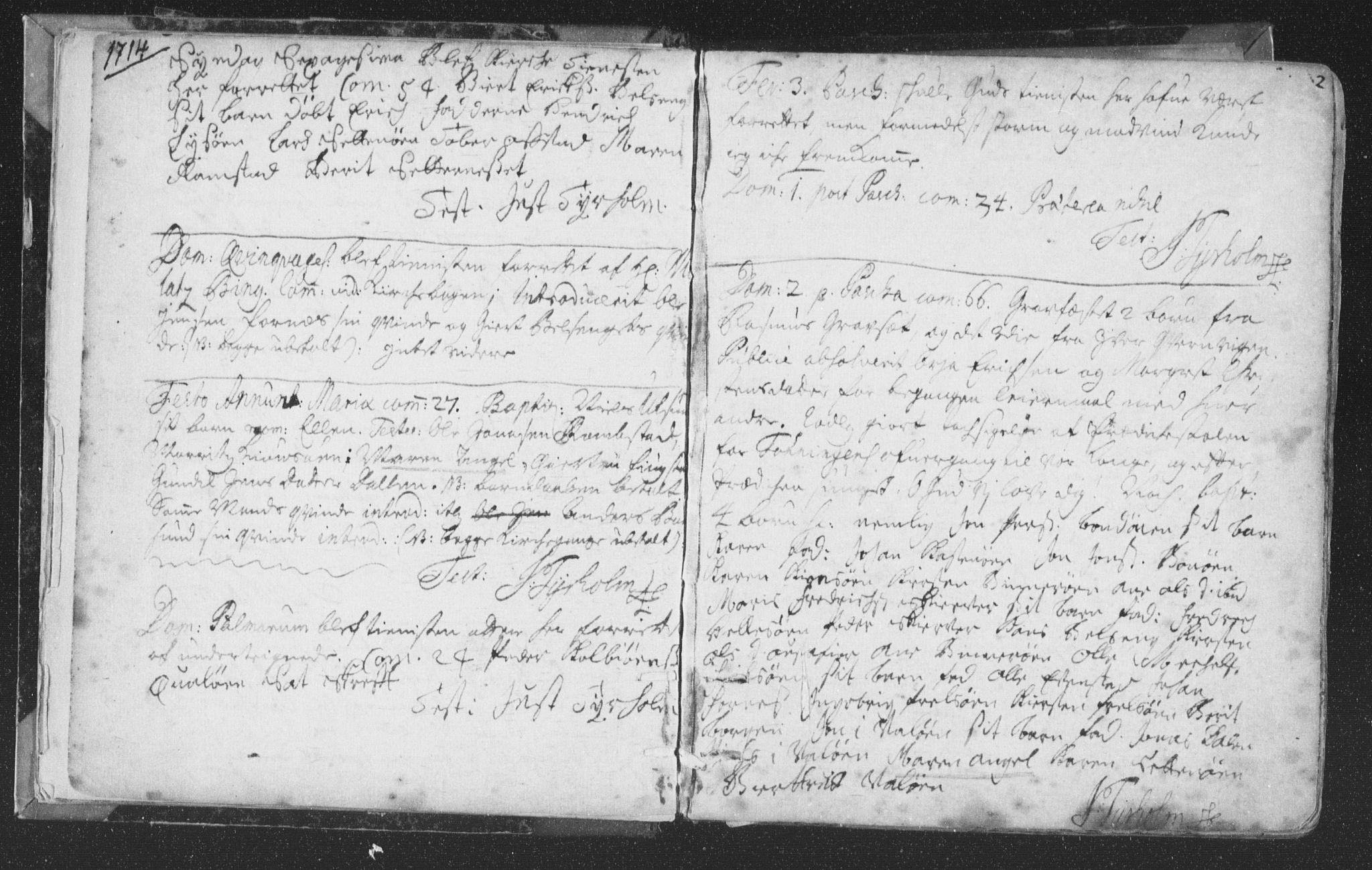 Ministerialprotokoller, klokkerbøker og fødselsregistre - Nord-Trøndelag, SAT/A-1458/786/L0685: Parish register (official) no. 786A01, 1710-1798, p. 2