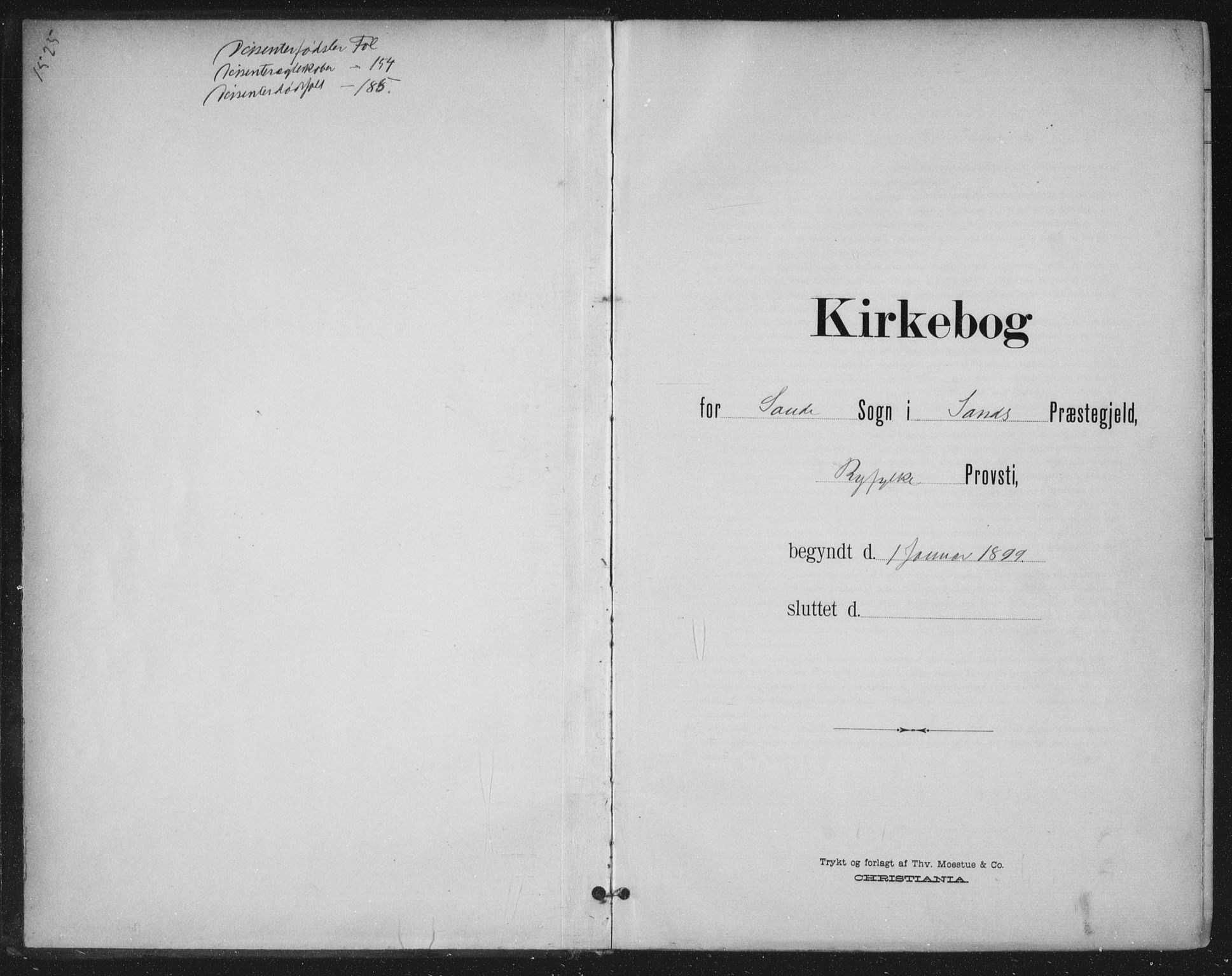 Sand sokneprestkontor, AV/SAST-A-101848/03/C/L0001: Parish register (official) no. A 7, 1899-1928