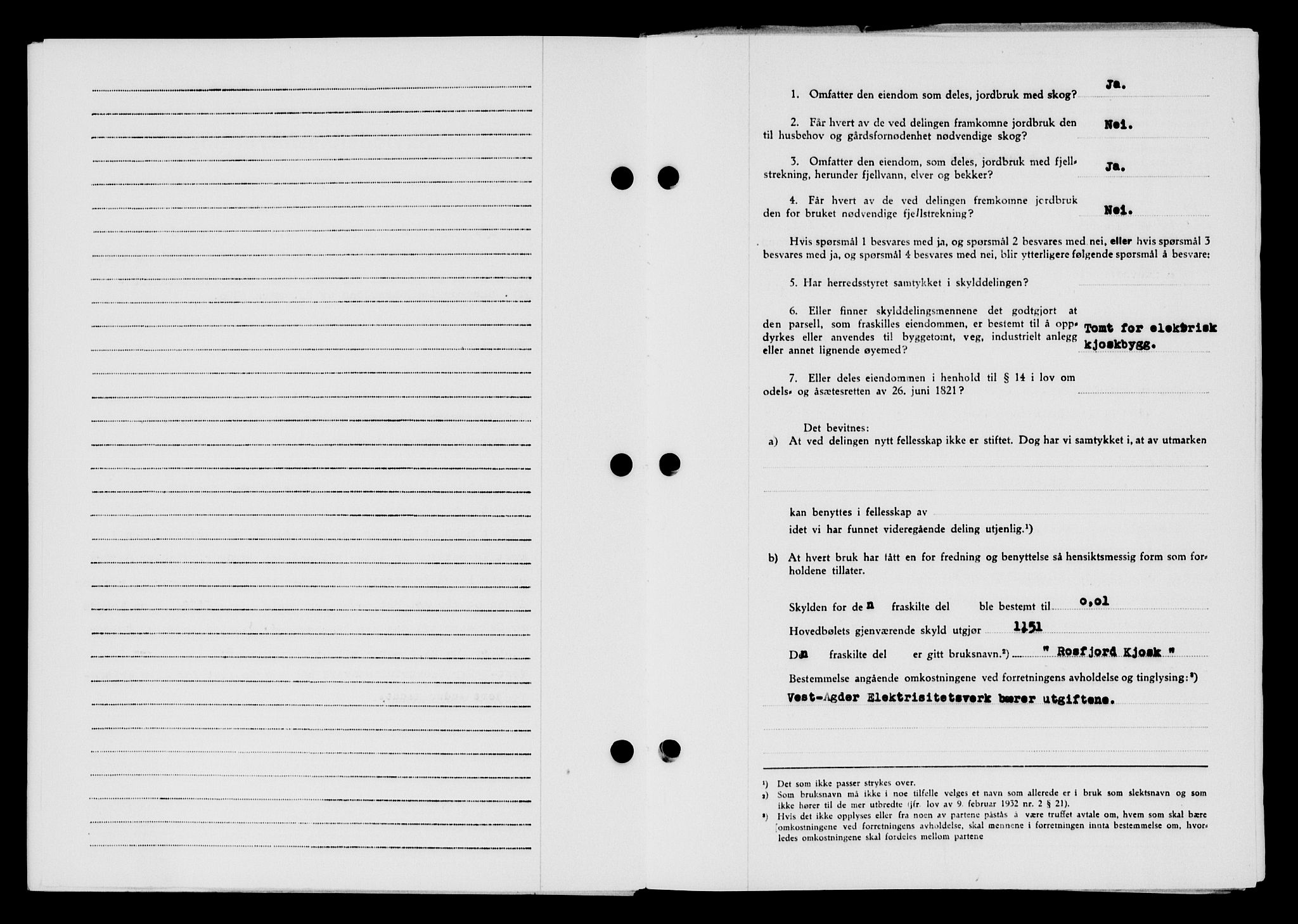 Lyngdal sorenskriveri, AV/SAK-1221-0004/G/Gb/L0667: Mortgage book no. A XIII, 1951-1952, Diary no: : 543/1952