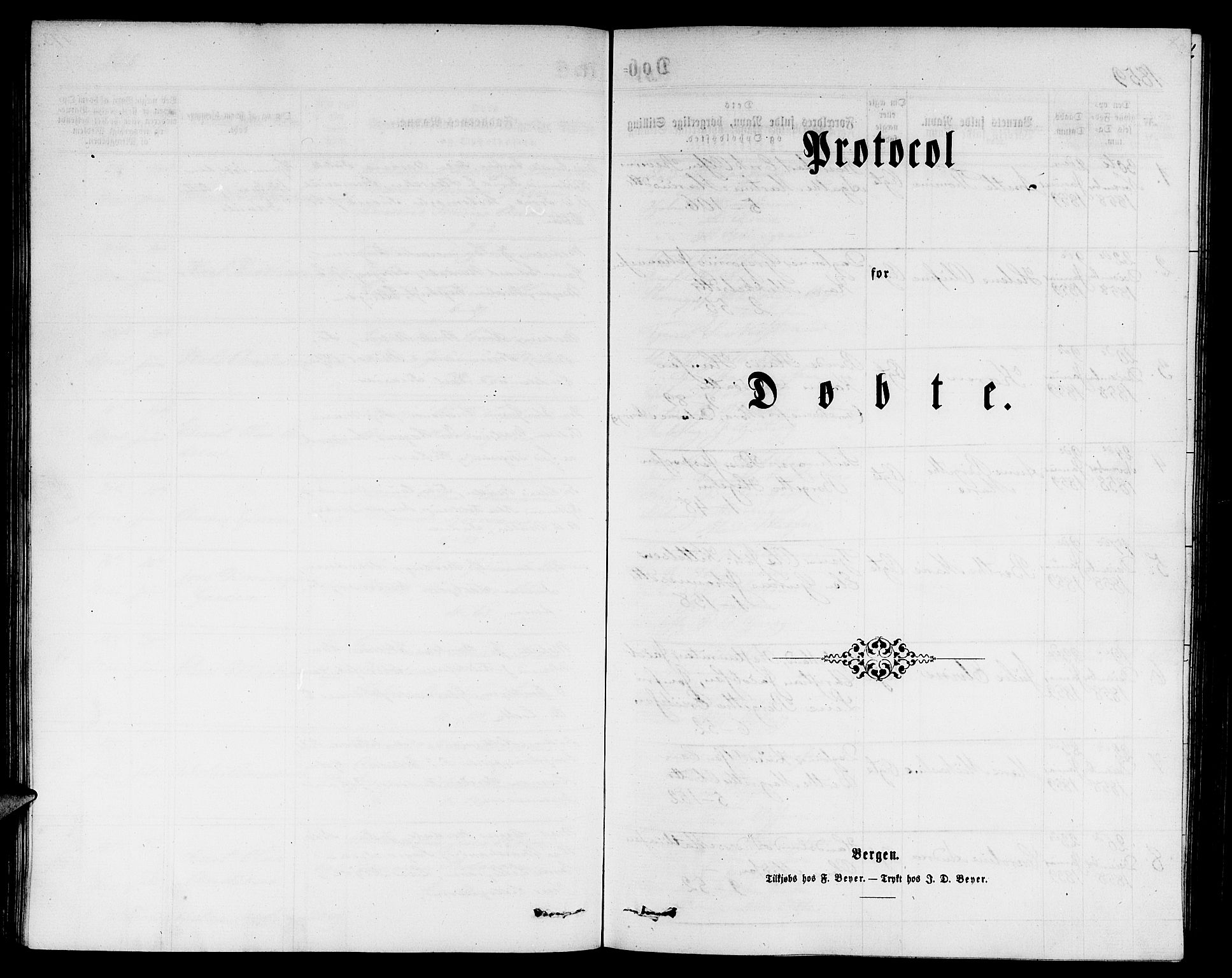 Nykirken Sokneprestembete, AV/SAB-A-77101/H/Hab: Parish register (copy) no. B 2, 1859-1868