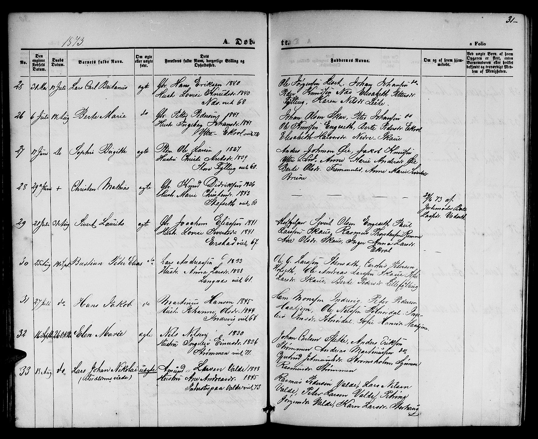 Ministerialprotokoller, klokkerbøker og fødselsregistre - Møre og Romsdal, AV/SAT-A-1454/524/L0364: Parish register (copy) no. 524C05, 1865-1879, p. 31