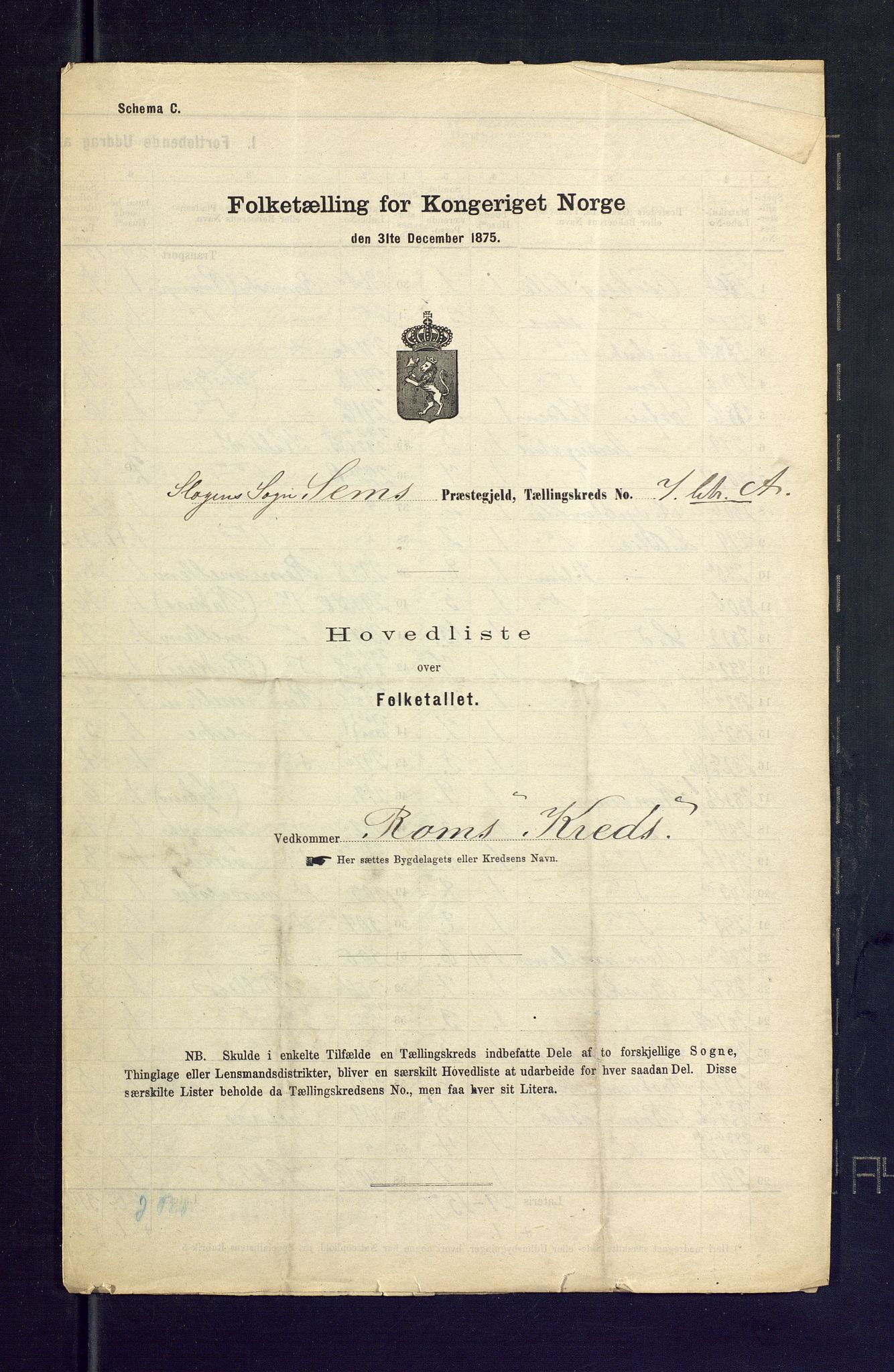 SAKO, 1875 census for 0721P Sem, 1875, p. 34