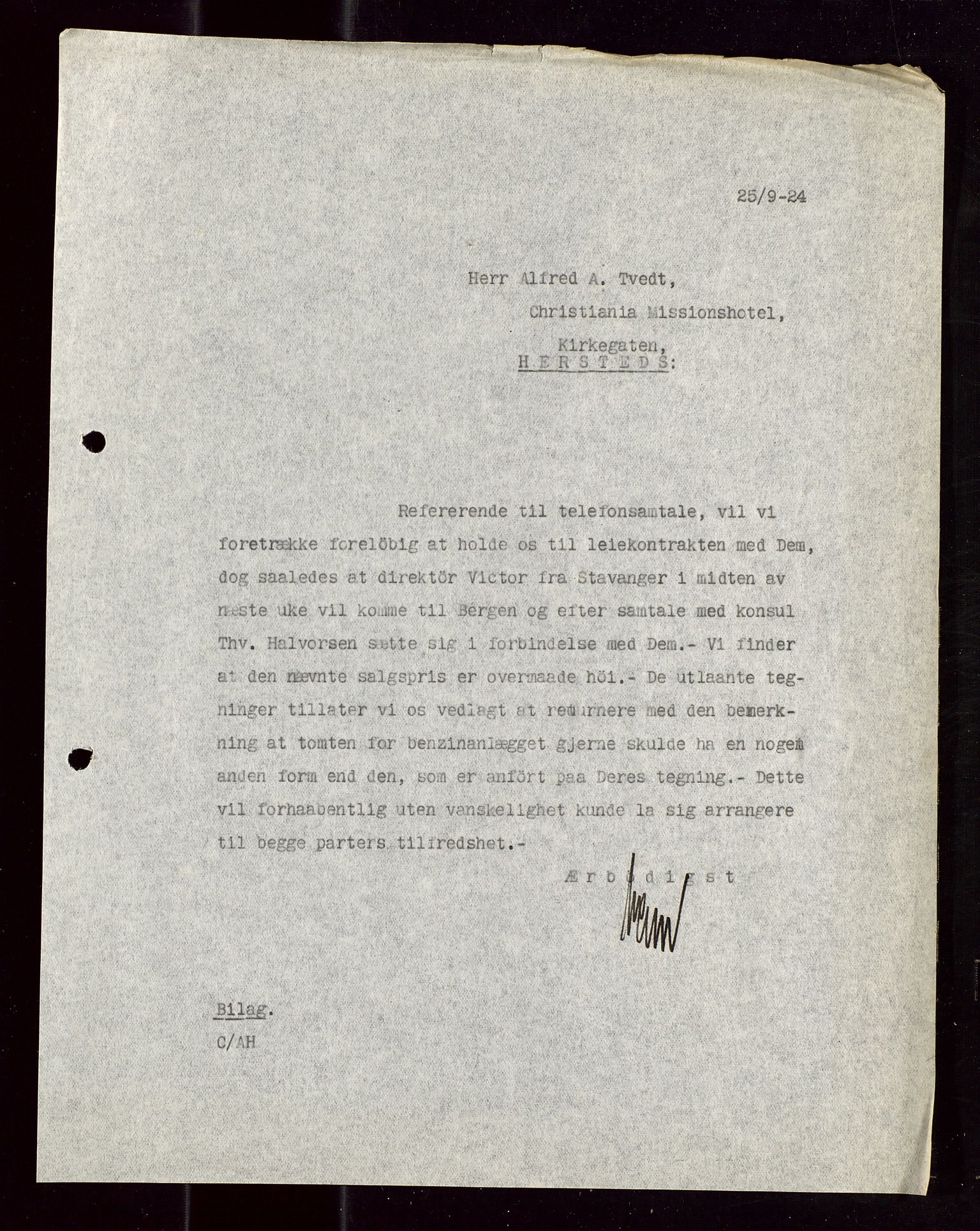 Pa 1521 - A/S Norske Shell, AV/SAST-A-101915/E/Ea/Eaa/L0013: Sjefskorrespondanse, 1924, p. 670