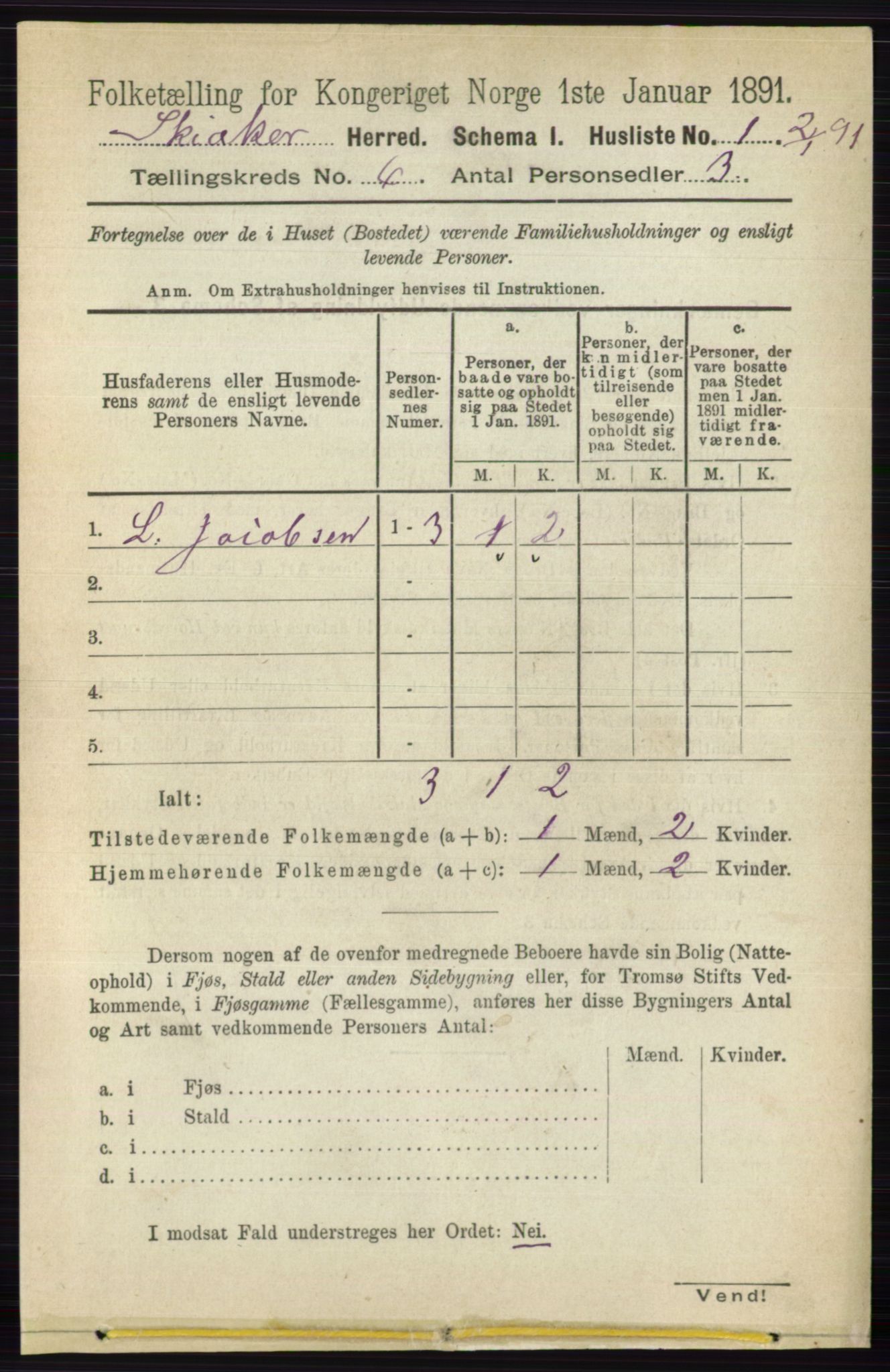 RA, 1891 census for 0513 Skjåk, 1891, p. 1982