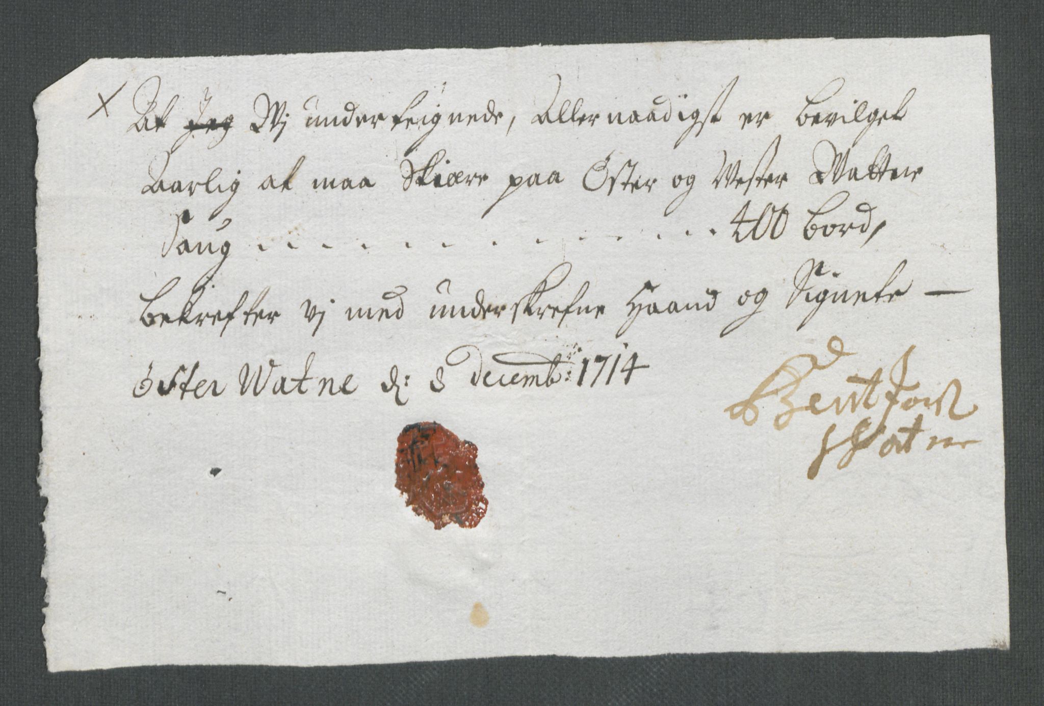 Rentekammeret inntil 1814, Reviderte regnskaper, Fogderegnskap, AV/RA-EA-4092/R43/L2558: Fogderegnskap Lista og Mandal, 1714, p. 56