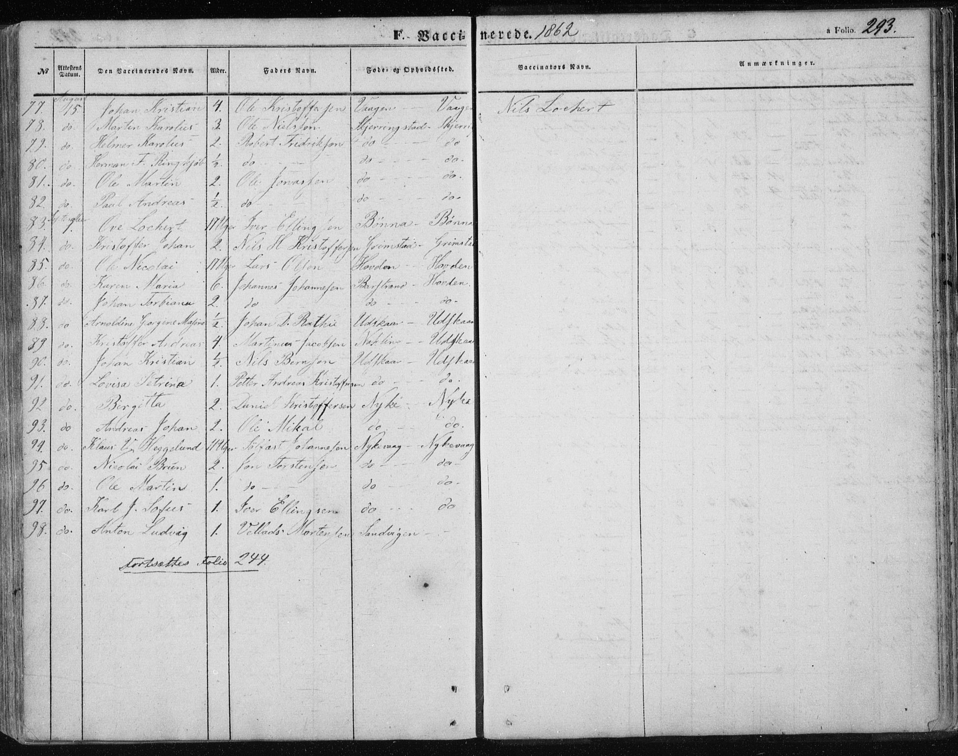 Ministerialprotokoller, klokkerbøker og fødselsregistre - Nordland, AV/SAT-A-1459/891/L1300: Parish register (official) no. 891A05, 1856-1870, p. 293