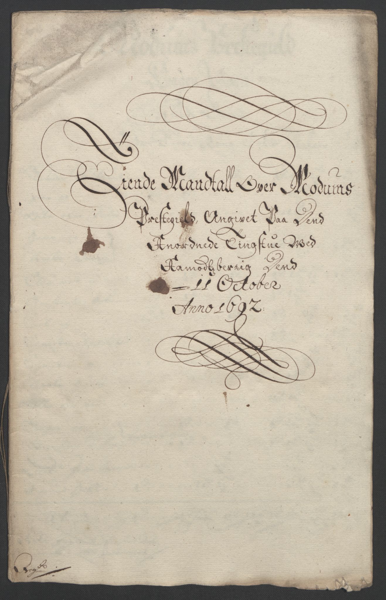 Rentekammeret inntil 1814, Reviderte regnskaper, Fogderegnskap, RA/EA-4092/R25/L1681: Fogderegnskap Buskerud, 1691-1692, p. 316