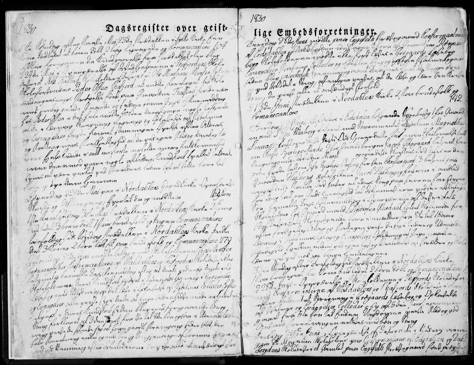 Ministerialprotokoller, klokkerbøker og fødselsregistre - Møre og Romsdal, AV/SAT-A-1454/519/L0247: Parish register (official) no. 519A06, 1827-1846, p. 3