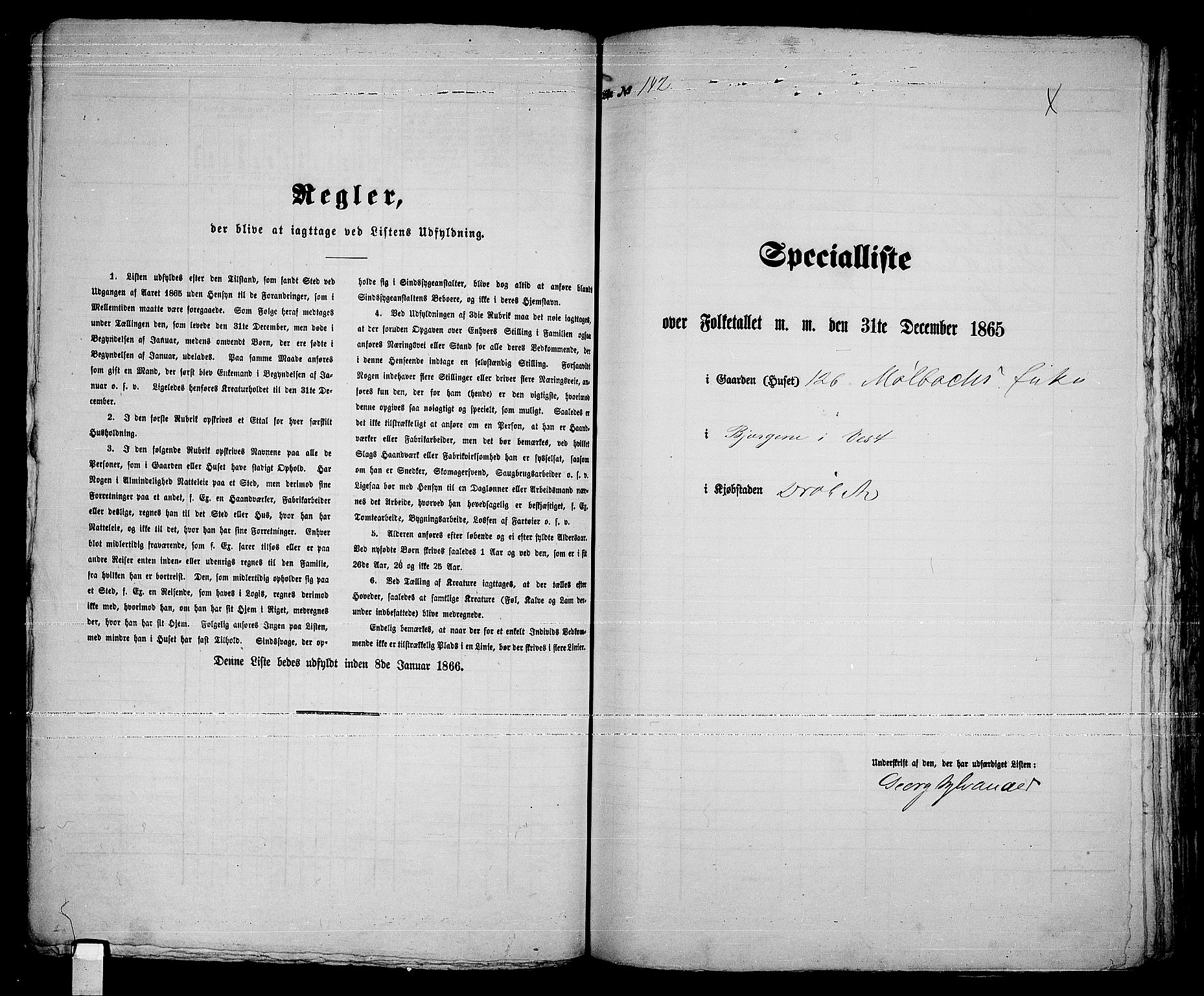 RA, 1865 census for Drøbak/Drøbak, 1865, p. 289