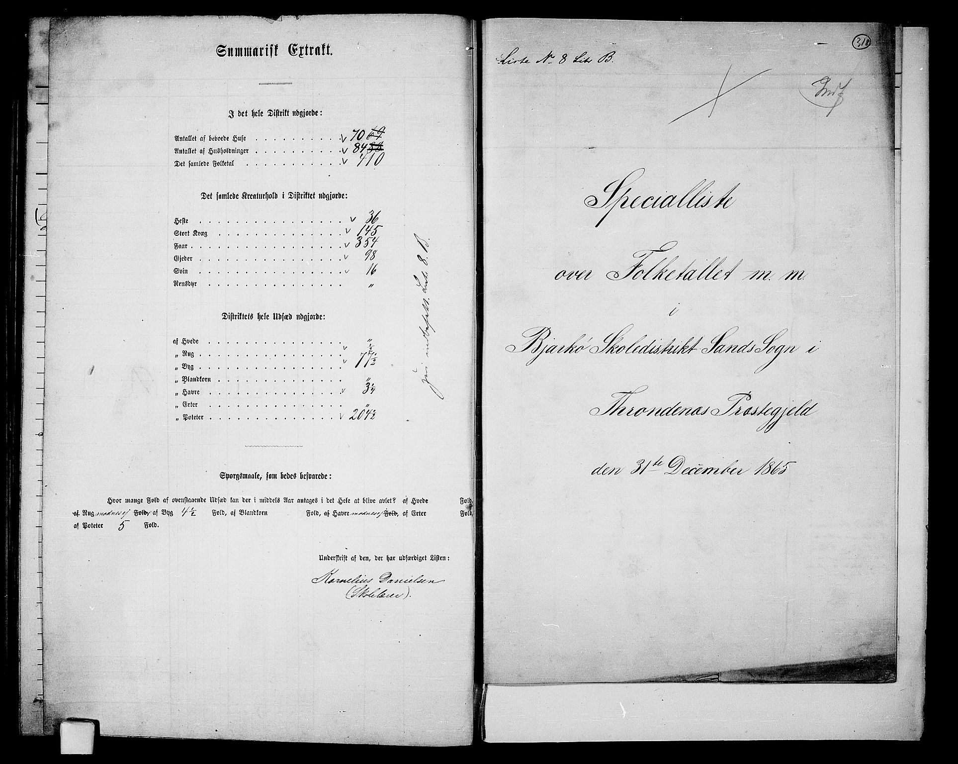 RA, 1865 census for Trondenes, 1865, p. 198