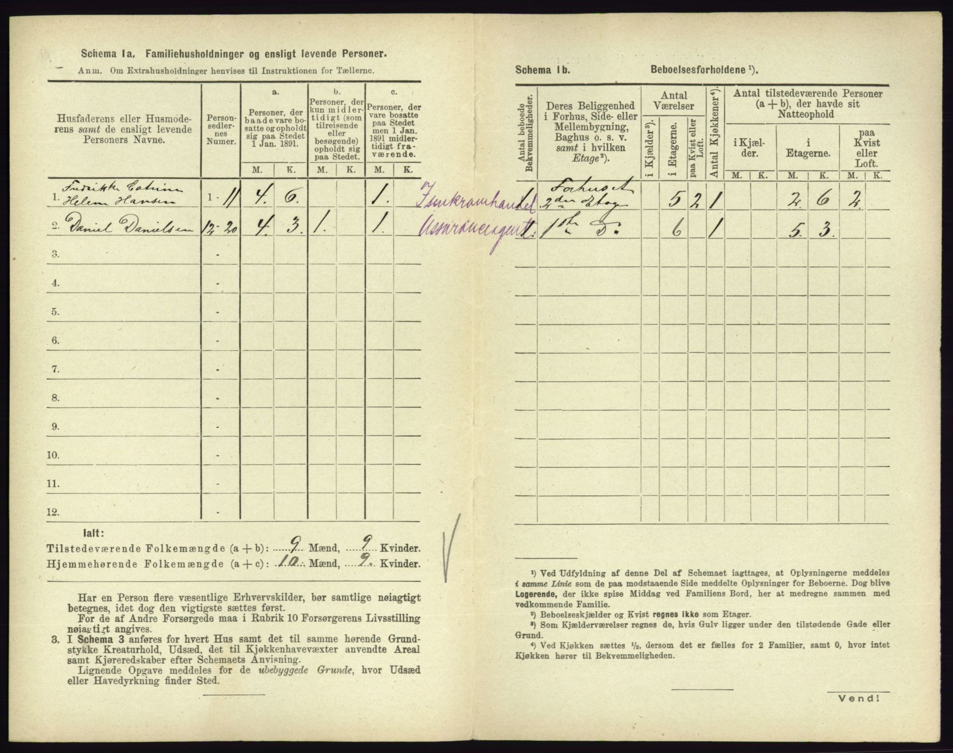 RA, 1891 census for 0705 Tønsberg, 1891, p. 451