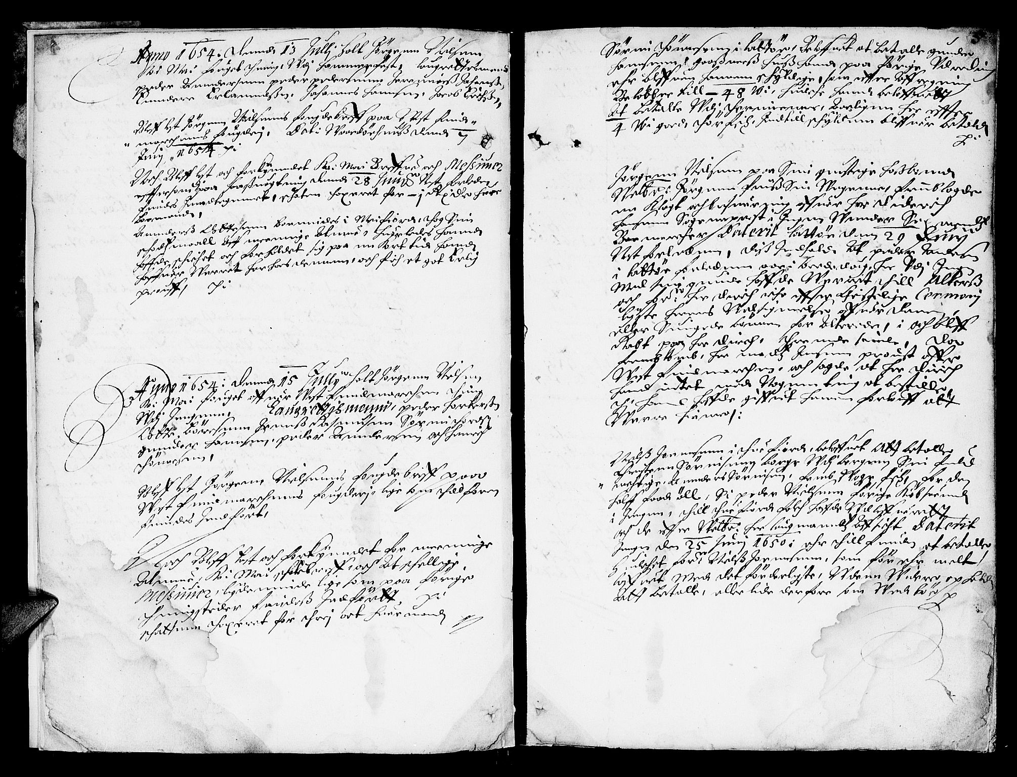 Finnmark sorenskriveri, AV/SATØ-S-0053/F/Fa/L0010: Justisprotokoller, 1654-1663, p. 4b-5a