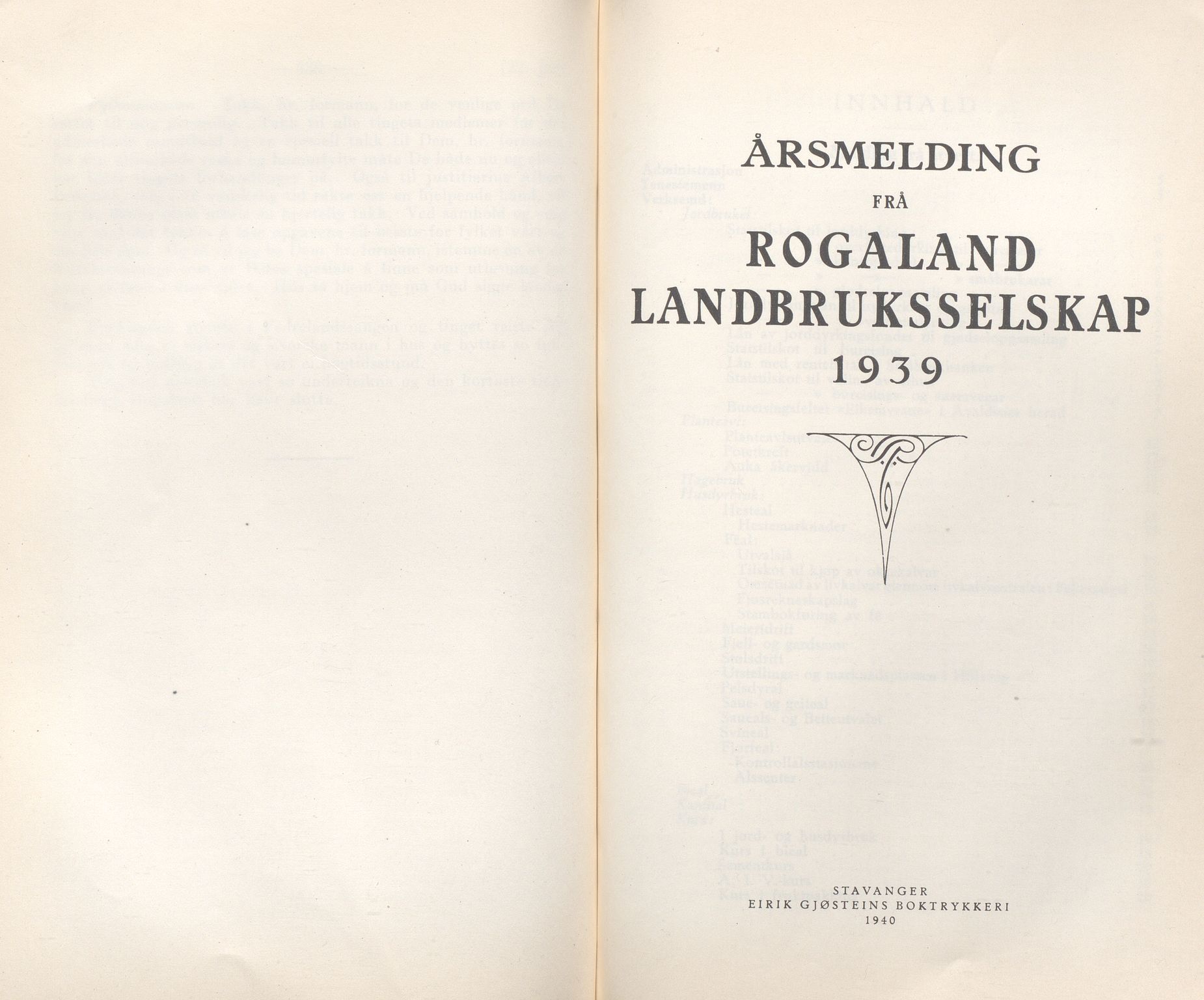 Rogaland fylkeskommune - Fylkesrådmannen , IKAR/A-900/A/Aa/Aaa/L0059: Møtebok , 1940